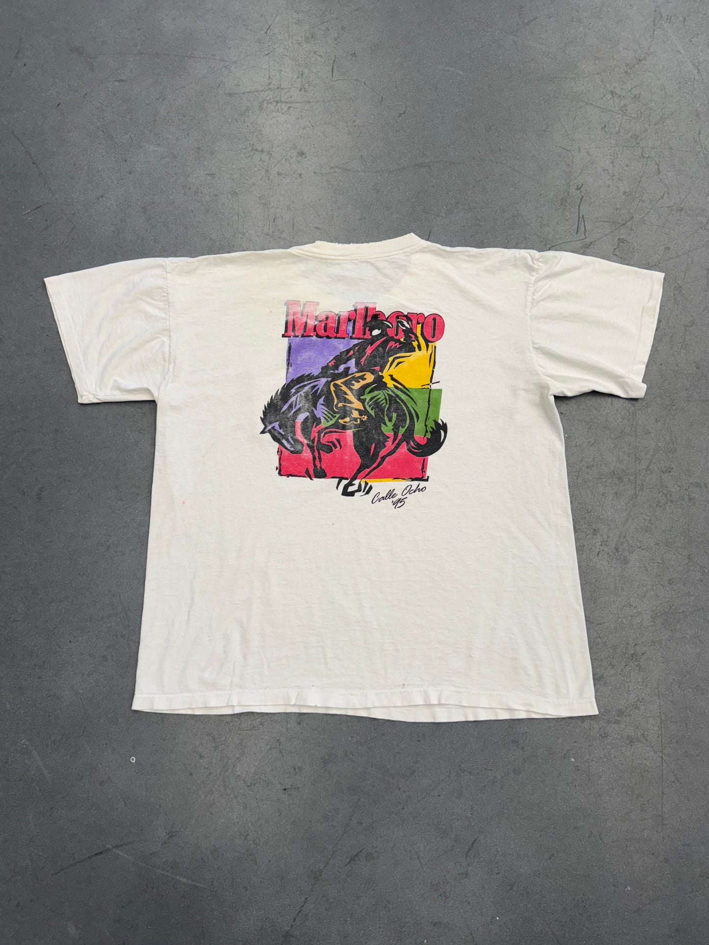 1995 MARLBORO AT CALLE OCHO RODEO COWBOY POCKET TEE (PULLED TAG)