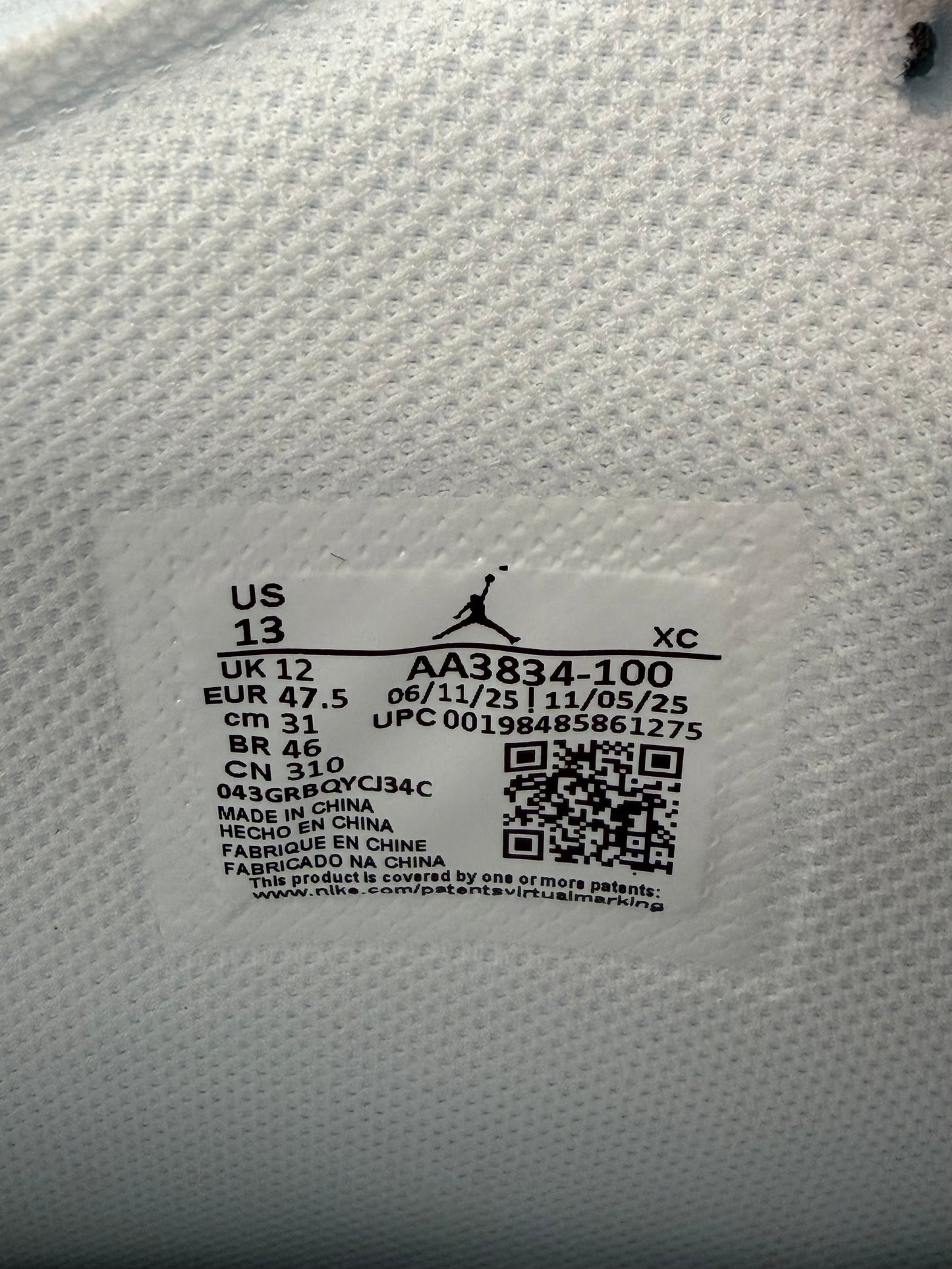 JORDAN 1 RETRO HIGH VIRGIL ABLOH ARCHIVE ALASKA (NEW WITH BOX)