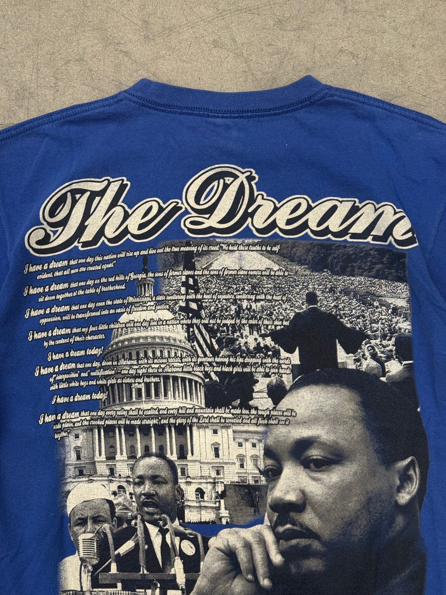 VINTAGE MLK I HAVE A DREAM TEE (ANVIL BLUE BAR TAG)