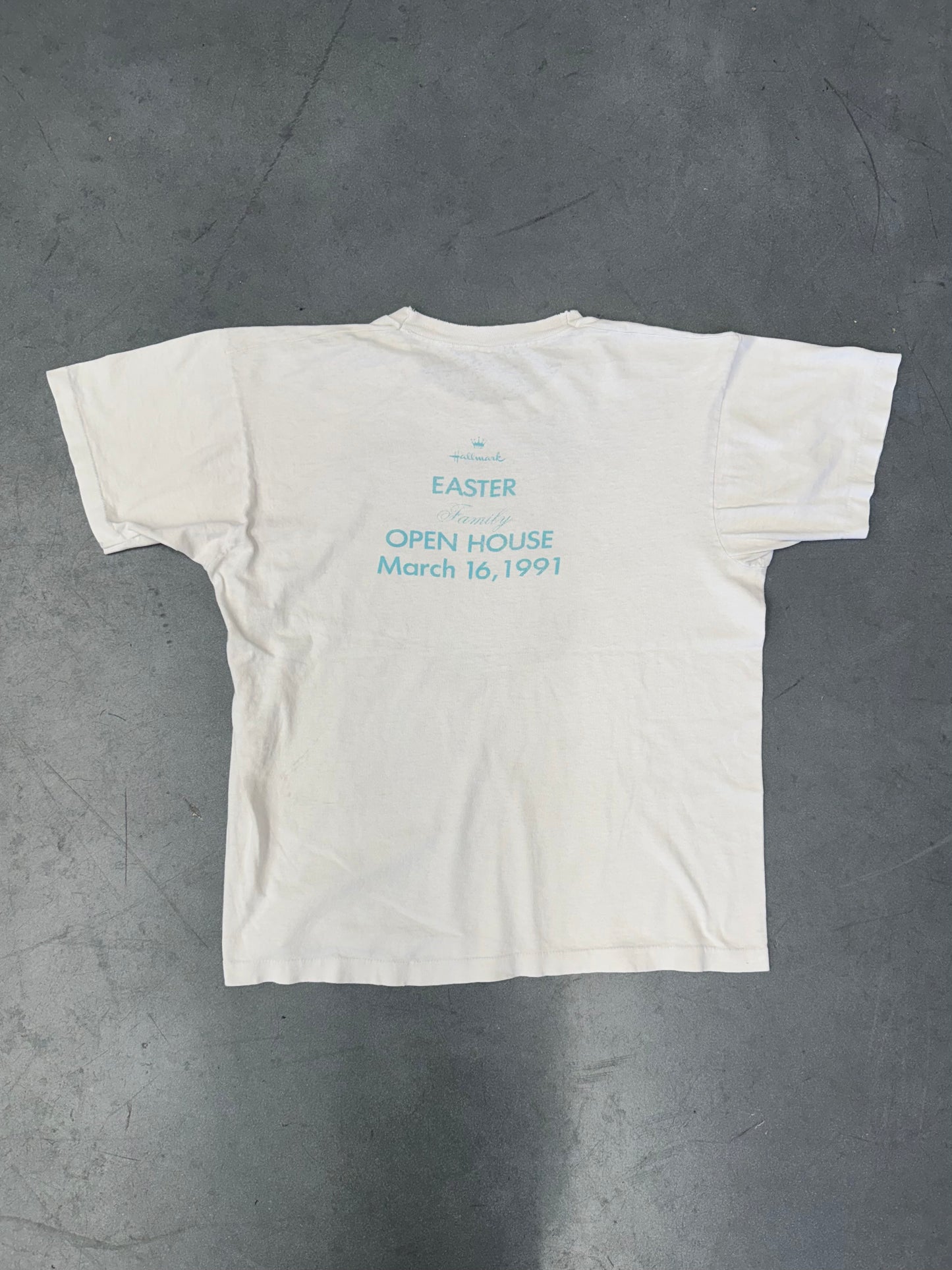 1991 EASTER HALLMARK CRAYOLA BUNNY TEE (FOTL TAG)