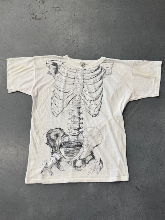 1980S VINTAGE TIM MCCORMACK SKELETON ANATOMY TEE (VITAL LINES TAG)
