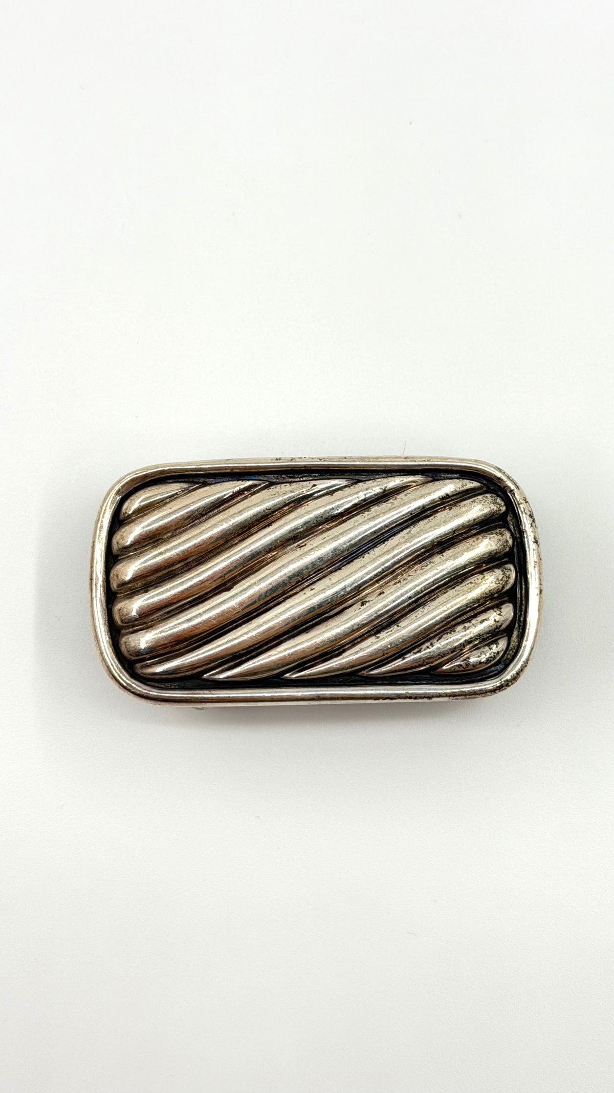 DAVID YURMAN STERLING SILVER BELT BUCKLE