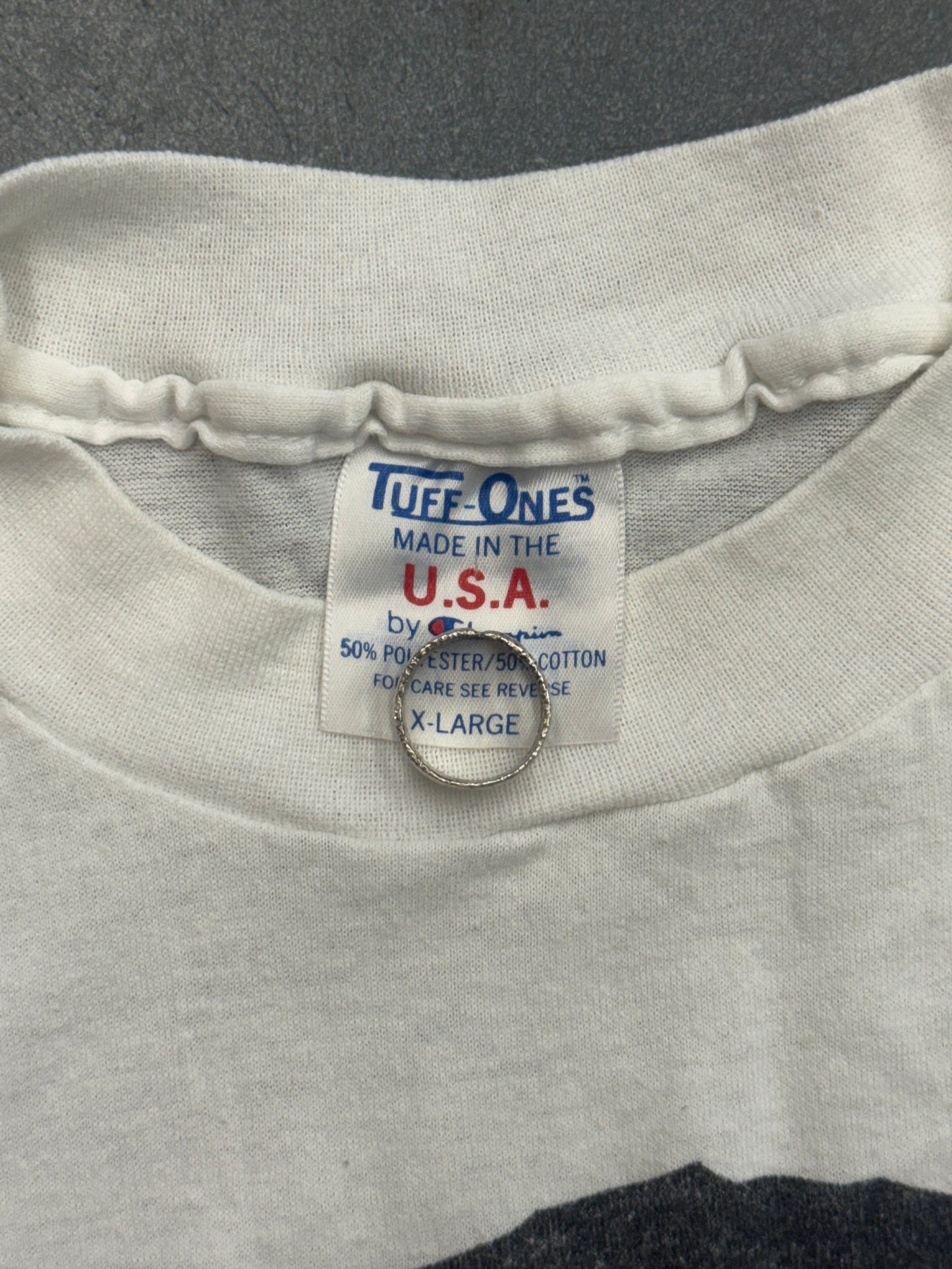 90S WOODY ALLEN BIG FACE PORTRAIT TEE (TUFF-ONES TAG)
