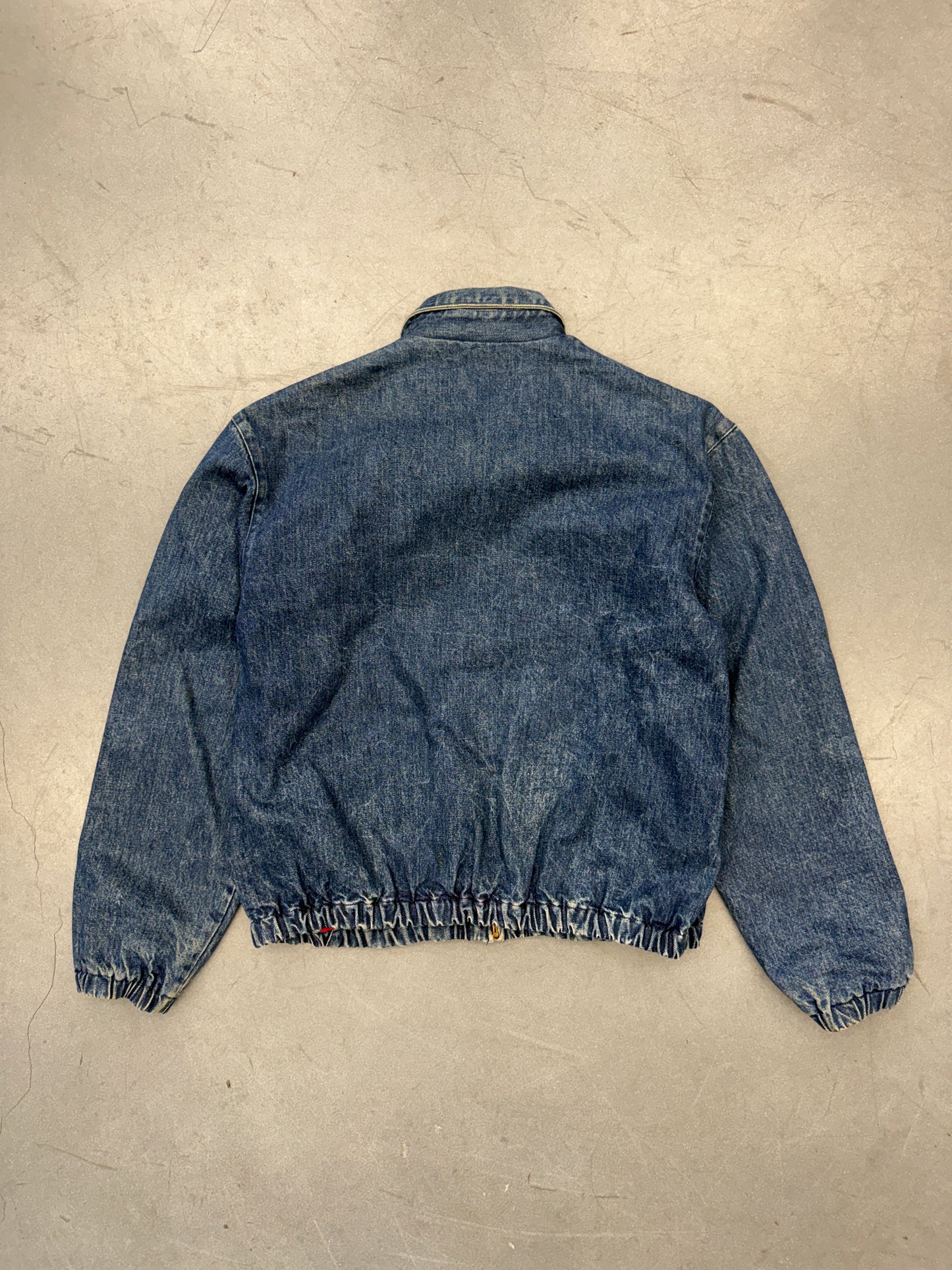 90'S POLO RALPH LAUREN FULL-ZIP HARRINGTON DENIM JACKET
