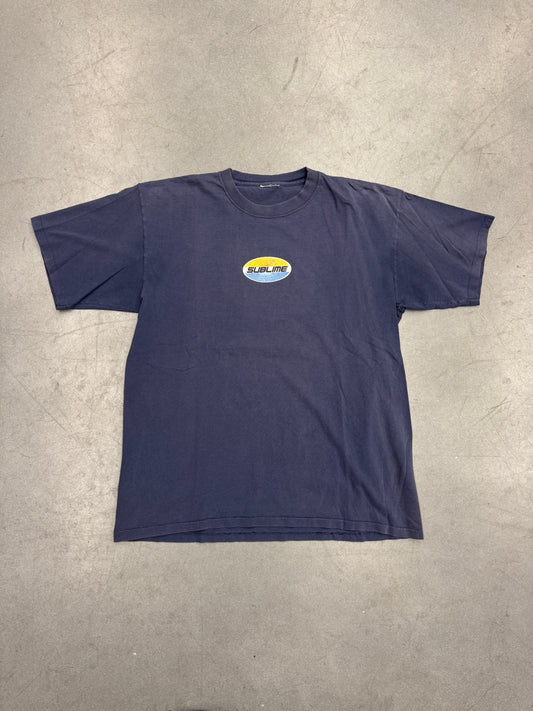 90S SUBLIME SUN WAVE OVAL LOGO MULLET TEE (CUT TAG)