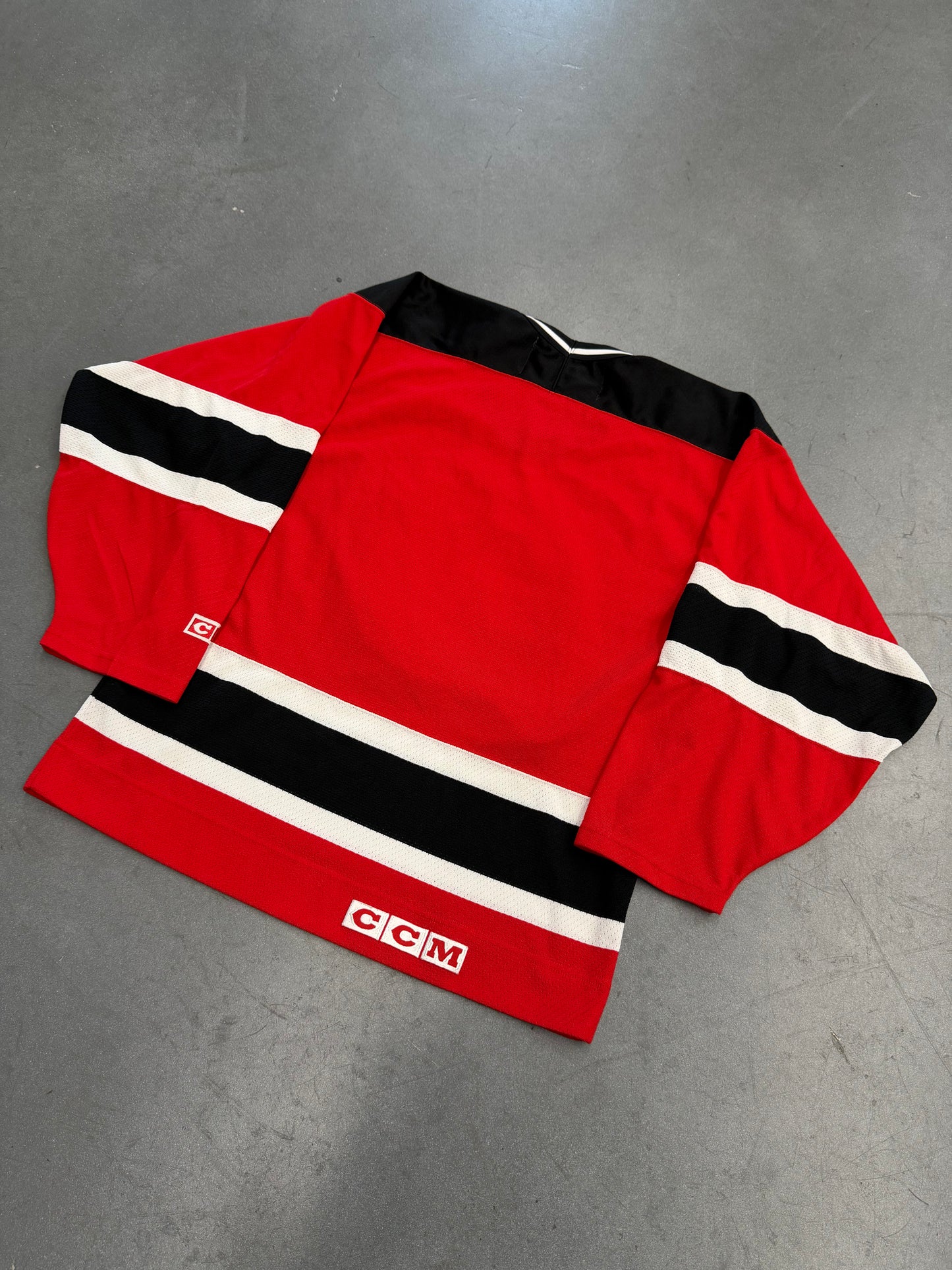 90S NEW JERSEY DEVILS CCM NHL HOCKEY JERSEY