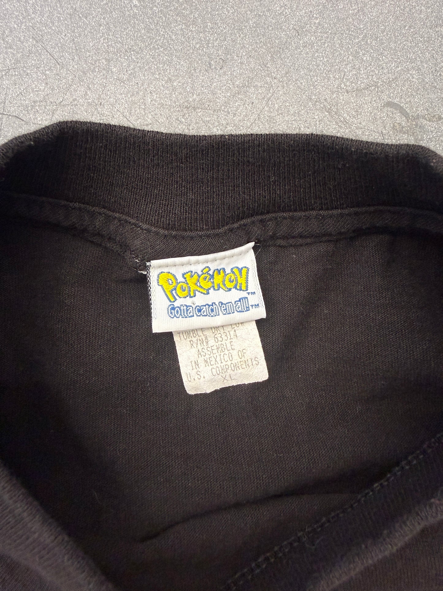 1999 POKEMON "GOTTA CATCH 'EM ALL!" ASH POKEBALL TEE (POKEMON TAG) (NWT)
