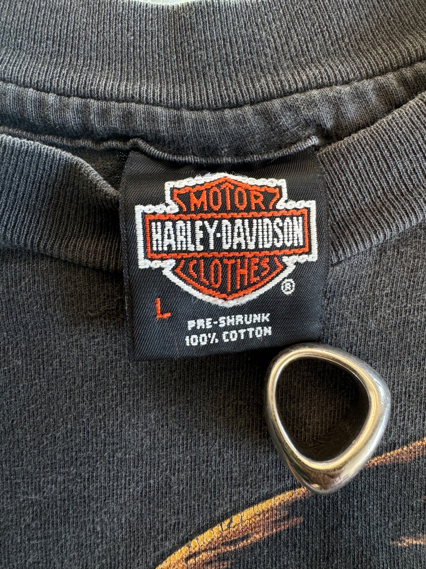 1988 HARLEY-DAVIDSON FOREVER FREE EAGLE SCOTT SMITHS TEE (BLACK TAG)