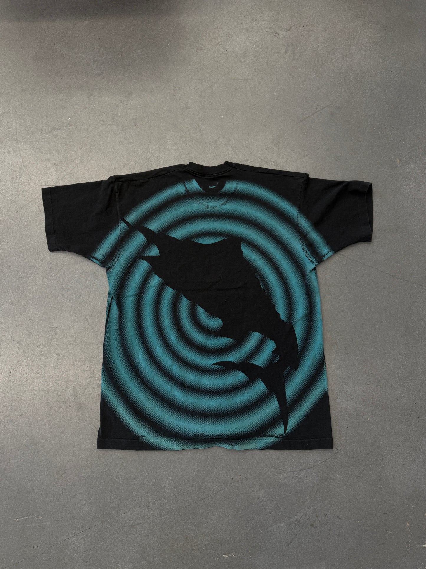 1994 FLORIDA MARLINS SHADOW CIRCLES AOP TEE (SALEM SPORTSWEAR TAG)