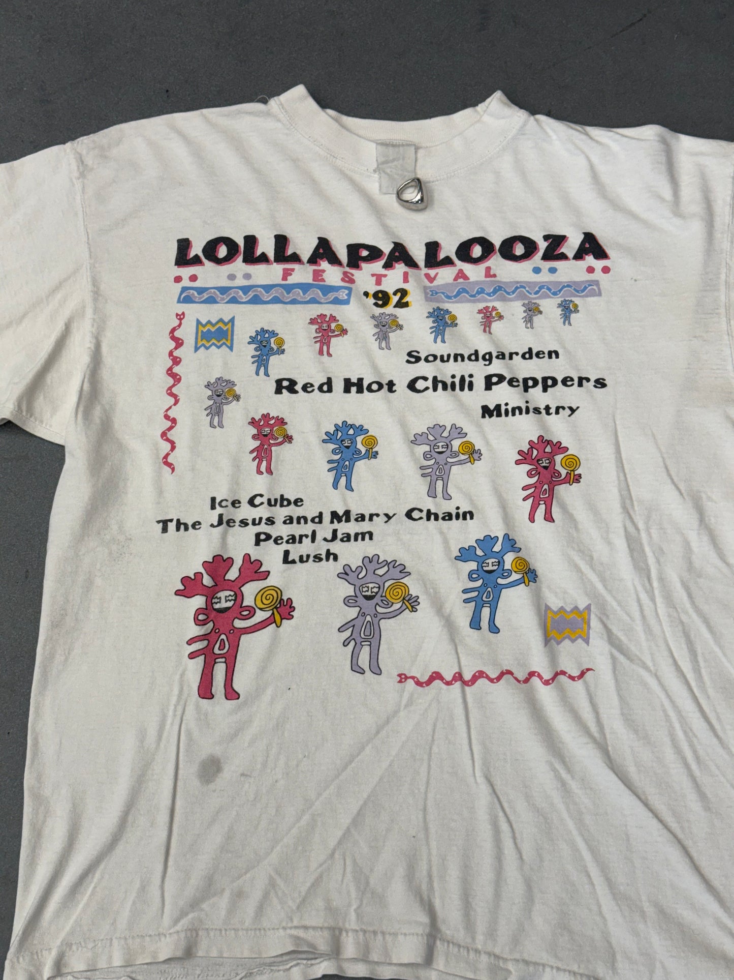 1992 LOLLAPALOOZA FESTIVAL TOUR TEE (FADED TAG)