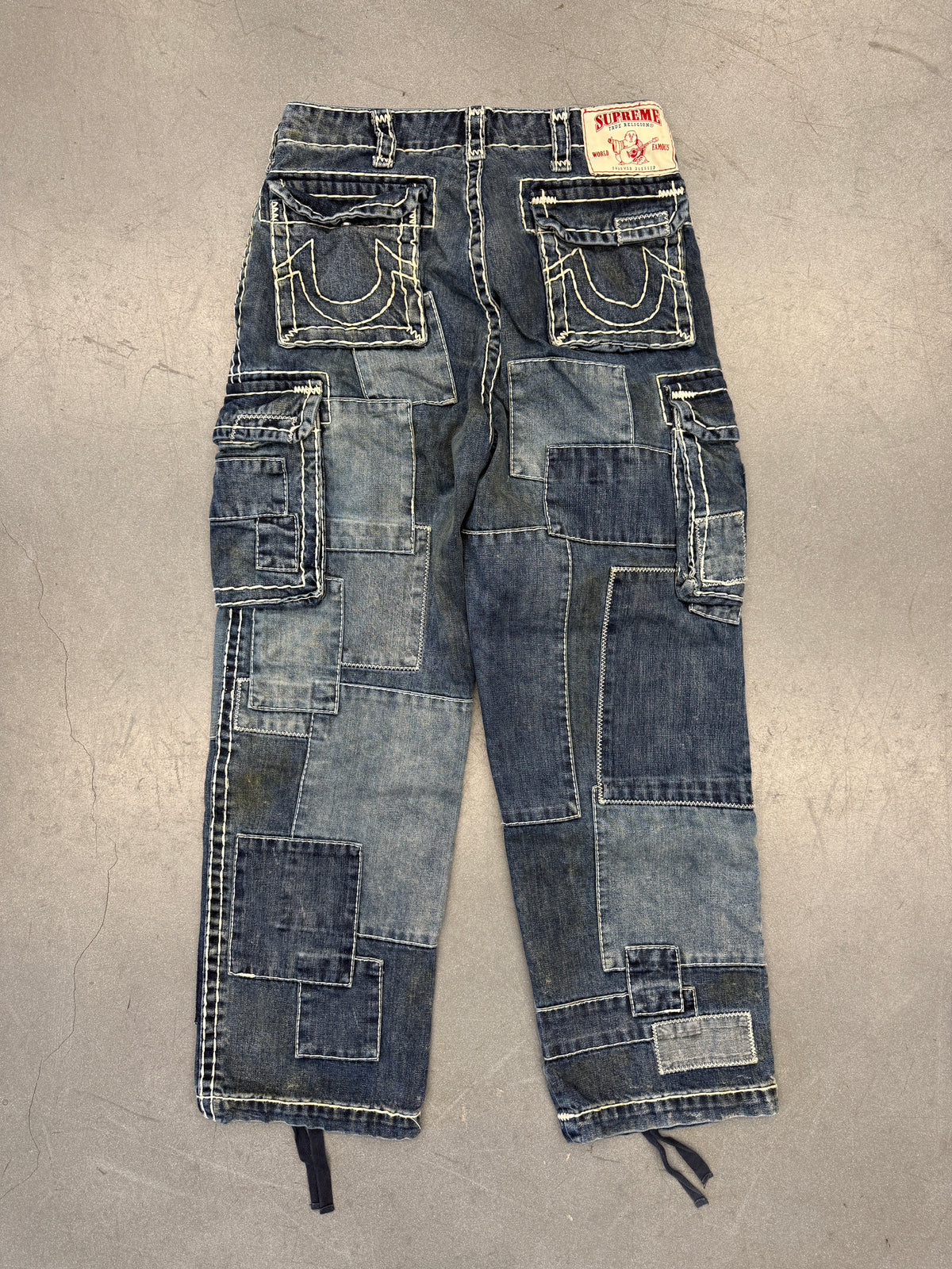 FW25 SUPREME TRUE RELIGION PATCHWORK CARGO PANT