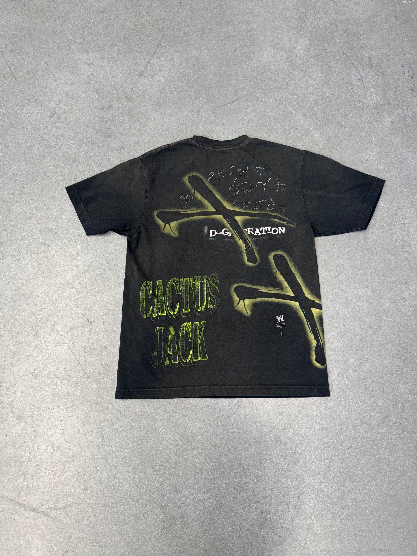 TRAVIS SCOTT X WWE DX TWO WORDS SUCK IT CACTUS JACK WRAP AROUND TEE