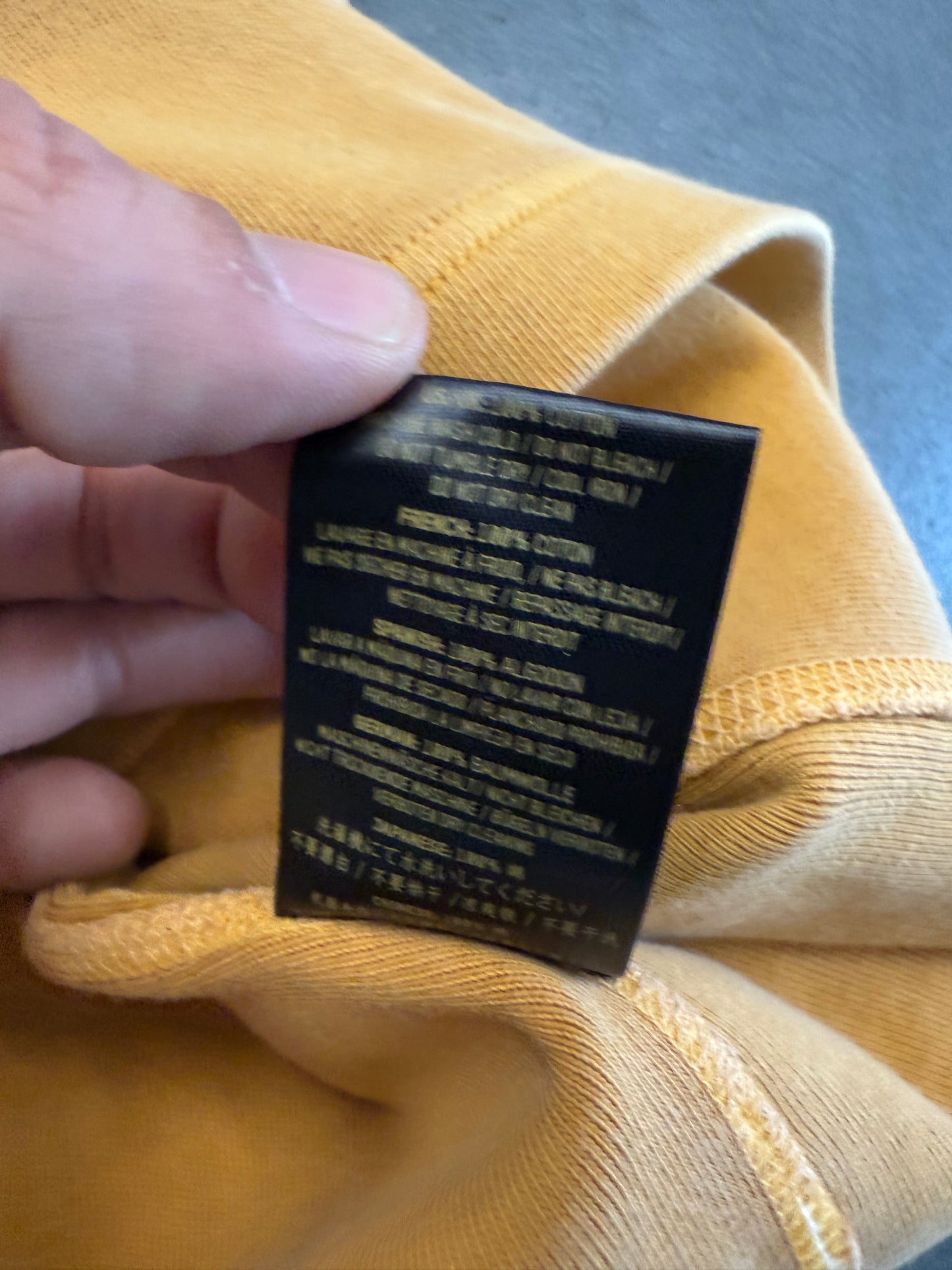 YEEZY SEASON 3 RUGBY CONSTRUCTION SHORT SLEEVE POCKET TEE - YELLOW (XS) (NWT)