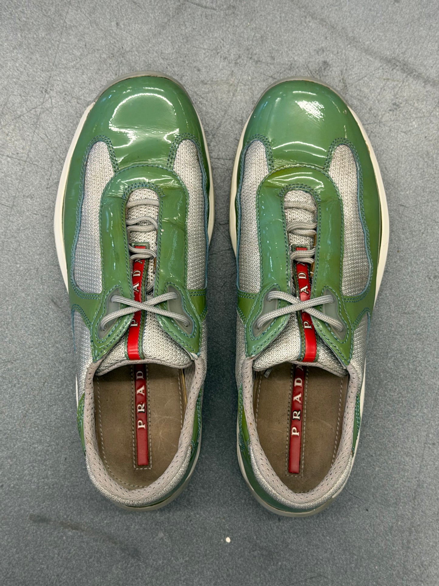 PRADA AMERICA'S CUP SNEAKER - GREEN (W/O BOX)
