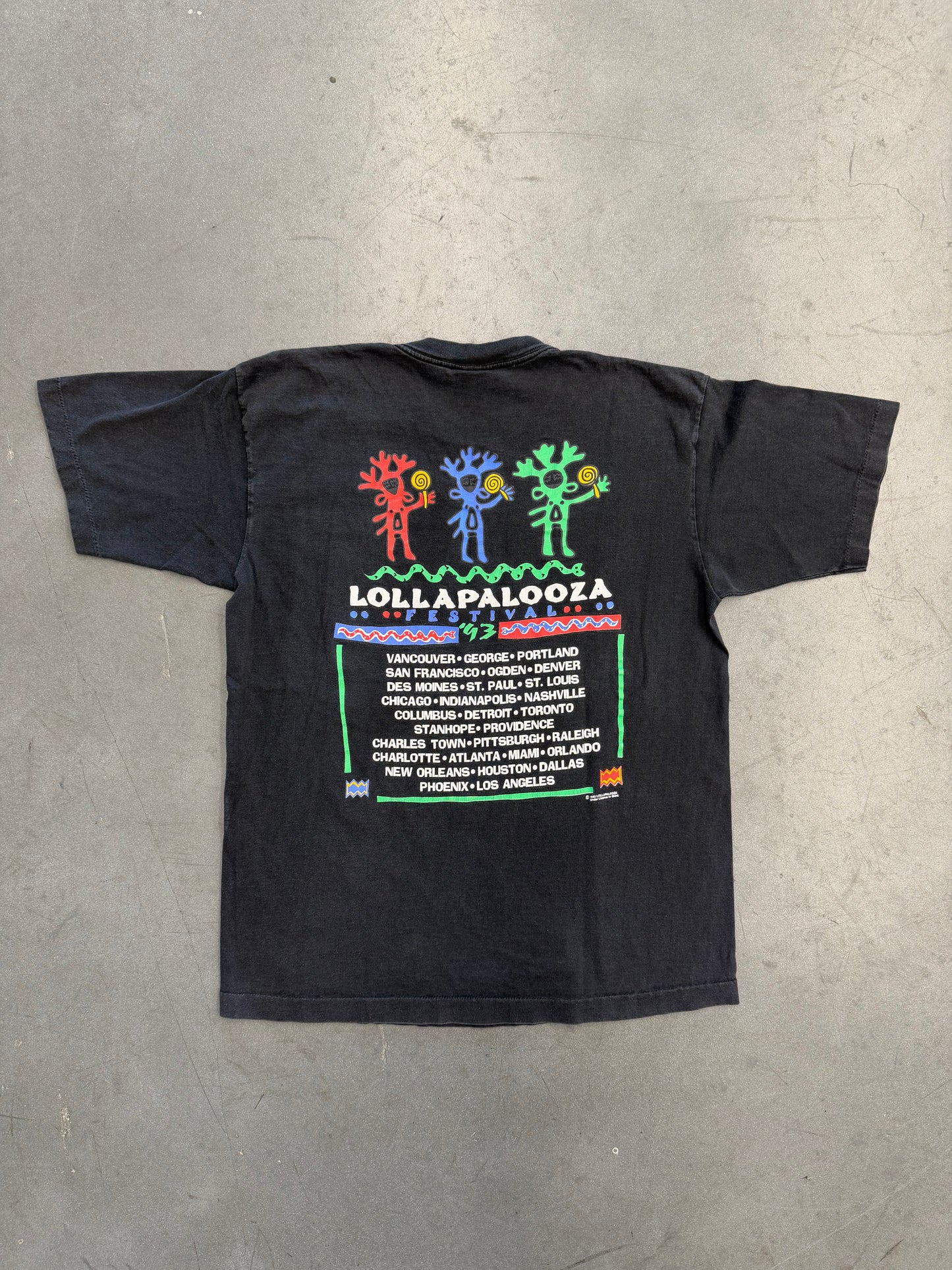 1993 LOLLAPALOOZA FESTIVAL TOUR TEE (GIANT TAG)