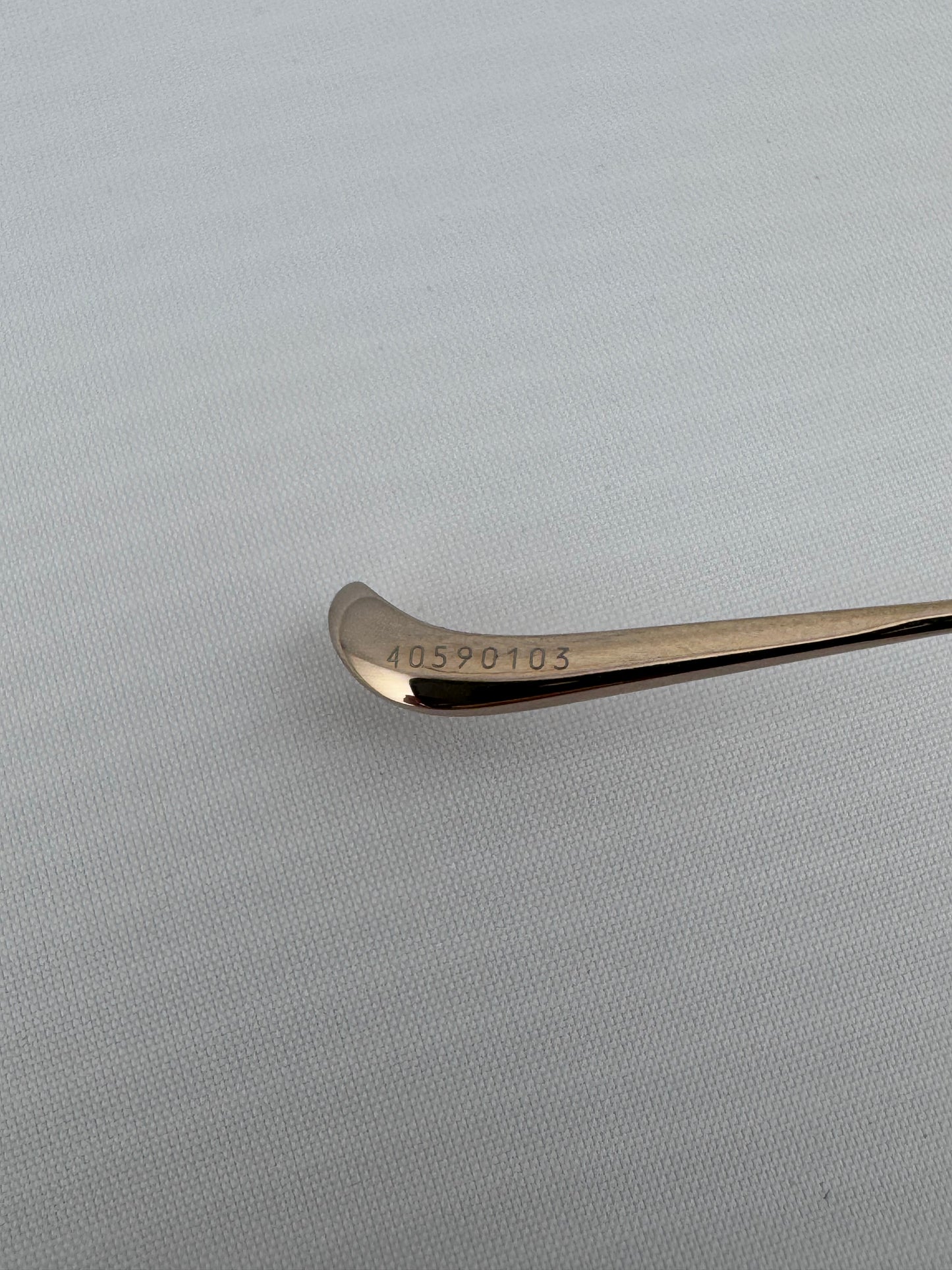 CHROME HEARTS ‘LUX’ GOLD PLATED OVAL SUNGLASSES