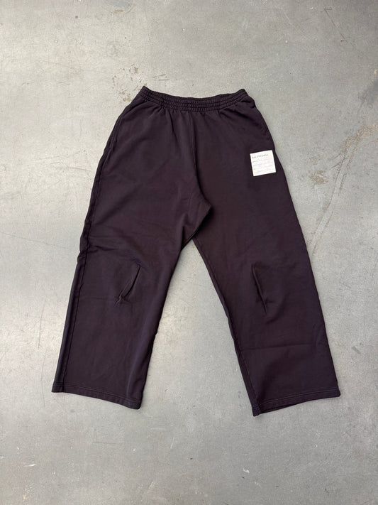 BALENCIAGA SAMPLE STICKER OVERSIZED SWEATPANT - BLACK