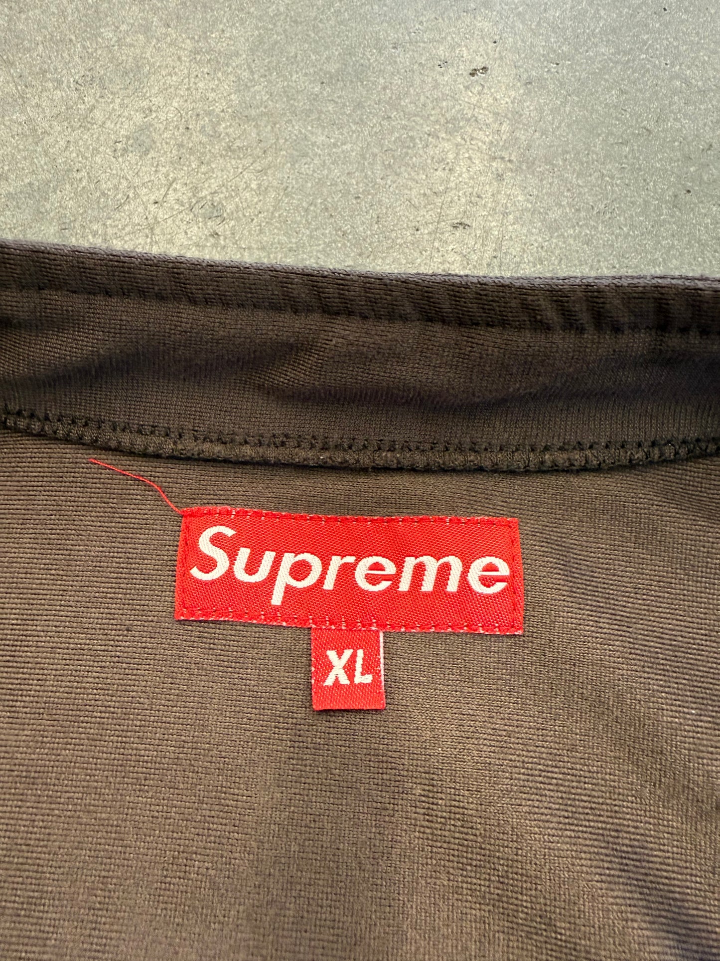 90S SUPREME ZIP UP JACKET BROWN