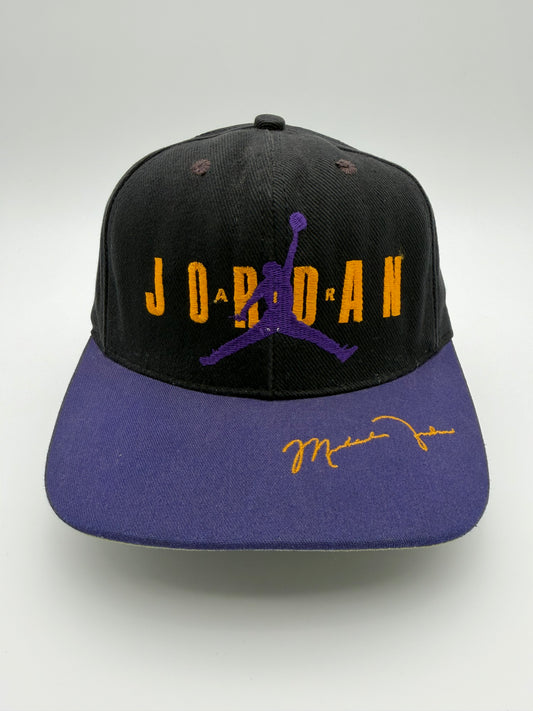 90'S NIKE AIR JORDAN SIGNATURE SNAPBACK - BLACK/PURPLE