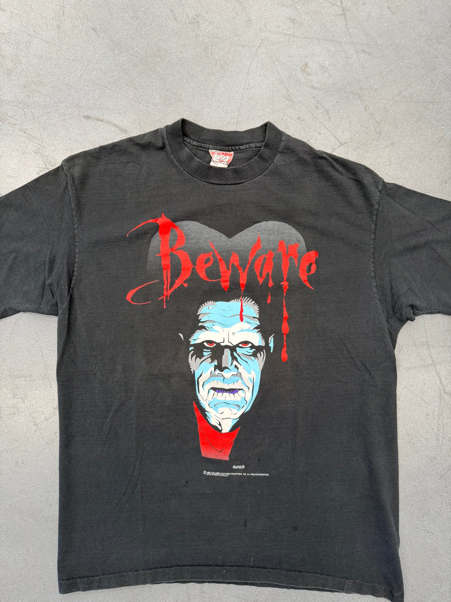 1992 BRIAN STOKER'S FRANKENSTEIN TEE (TOPPS COMICS TAG)