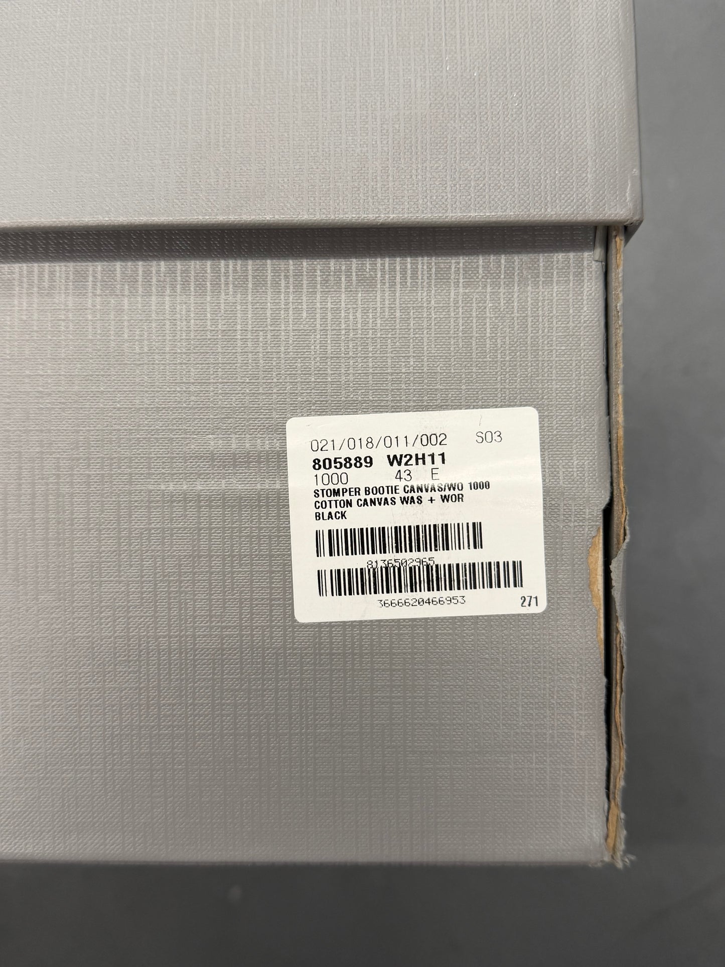 BALENCIAGA BLACK CANVAS STOMPER BOOTS (W/BOX)