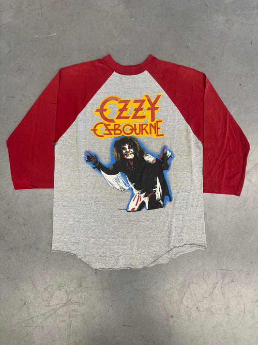 1981 OZZY OSBOURNE DIARY OF A MADMAN RAGLAN SHIRT