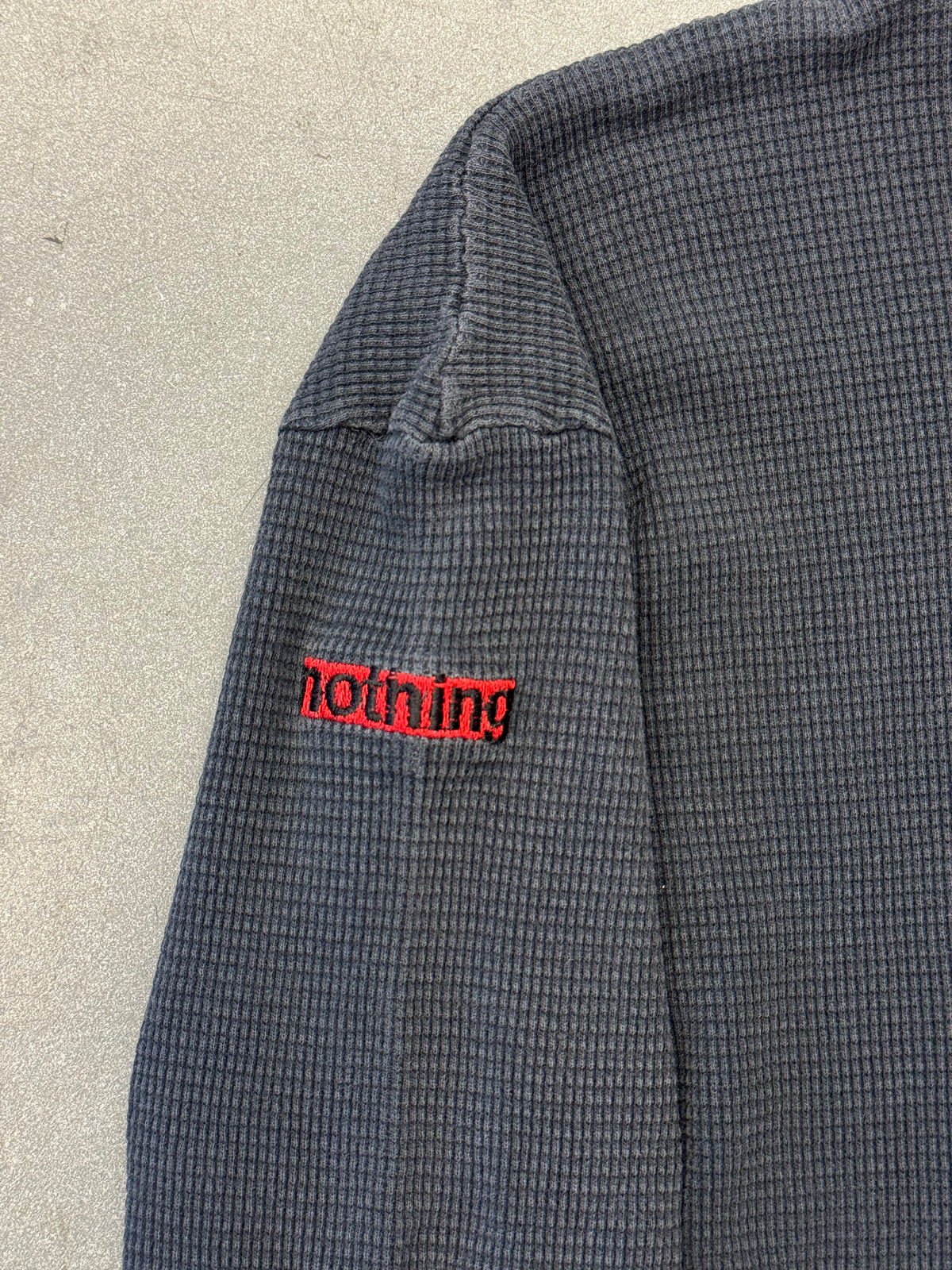 90S NINE INCH NAILS NIN NOTHING THERMAL LONG SLEEVE TEE (PULLED TAG)