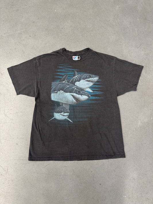 1993 HARLEQUIN GREAT WHITE SHARKS TEE (HANES TAG)
