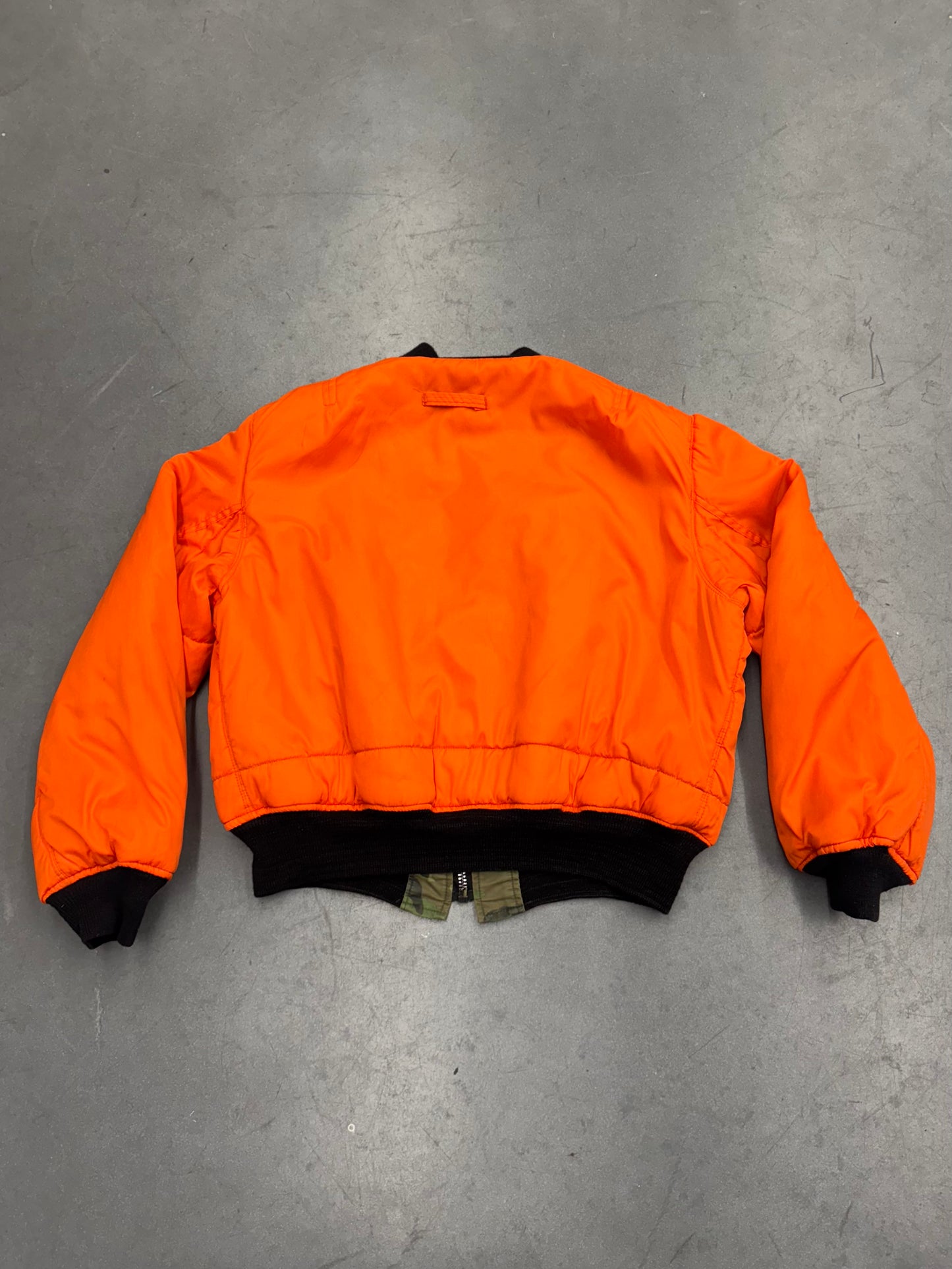 70S REVERSIBLE CAMO FULL-ZIP PUFFER JACKET