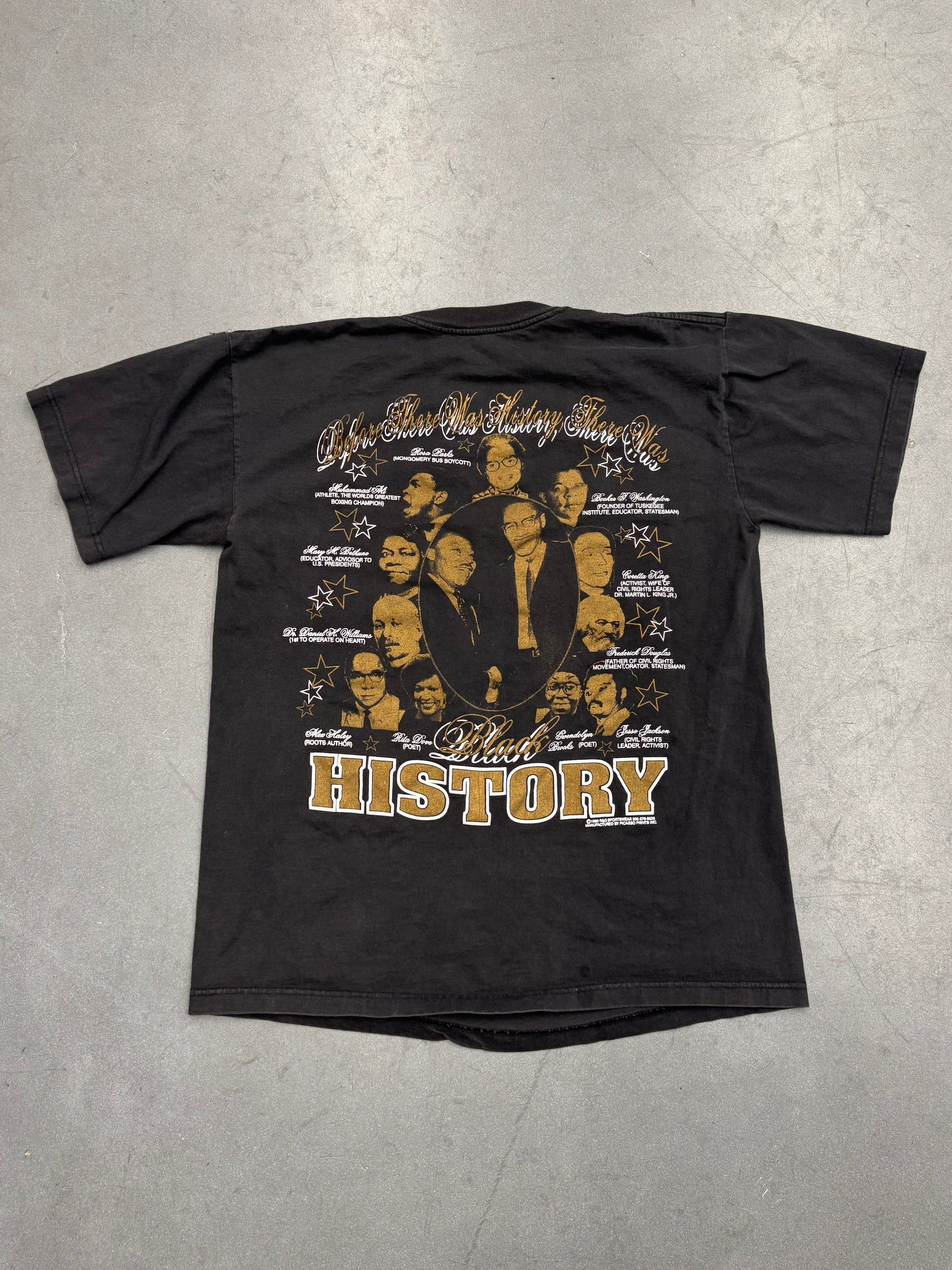 1996 MILLION MAN MARCH WASHINGTON, D.C. BLACK HISTORY TEE (PULLED TAG)
