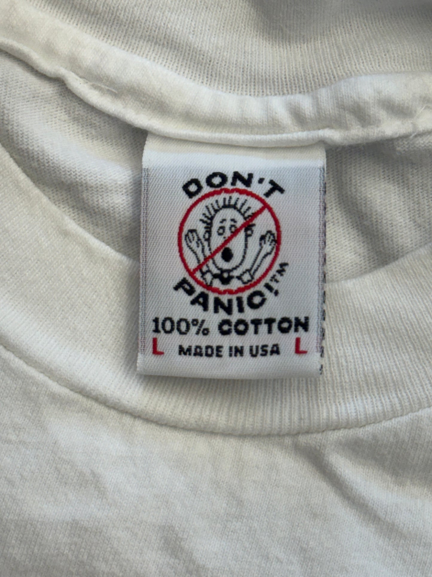 1992 DON'T PANIC! "HATE IS NOT A FAMILY VALUE" TEE
