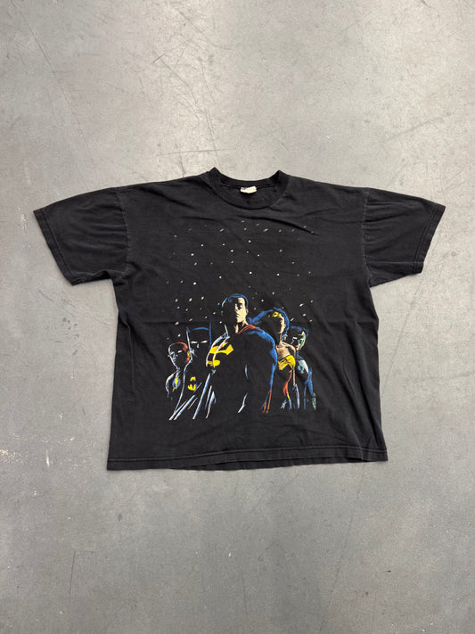 VINTAGE JLA JUSTICE LEAGUE DC COMICS TEE (FADED TAG)