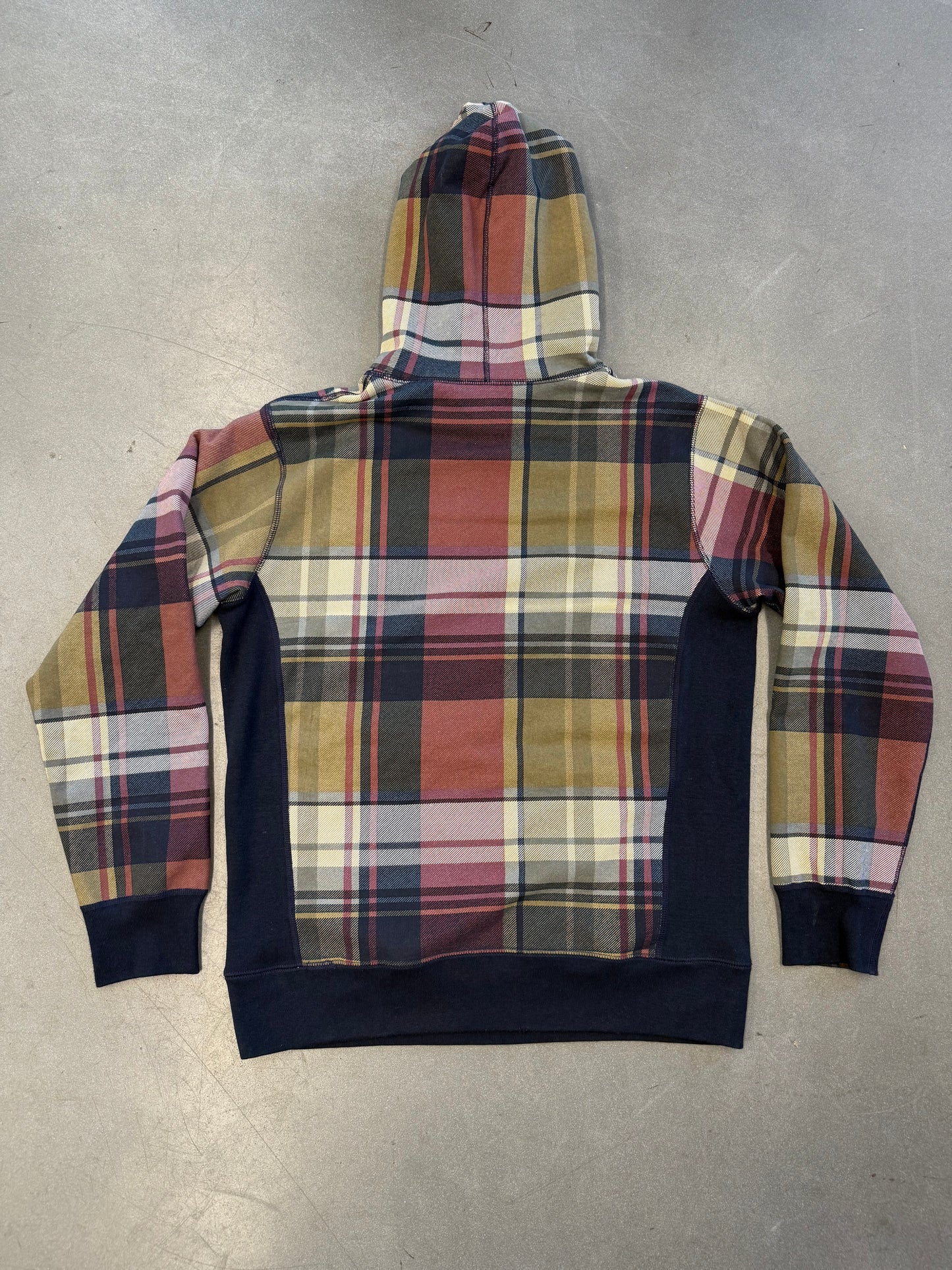 FW14 SUPREME ARC LOGO PLAID HOODIE
