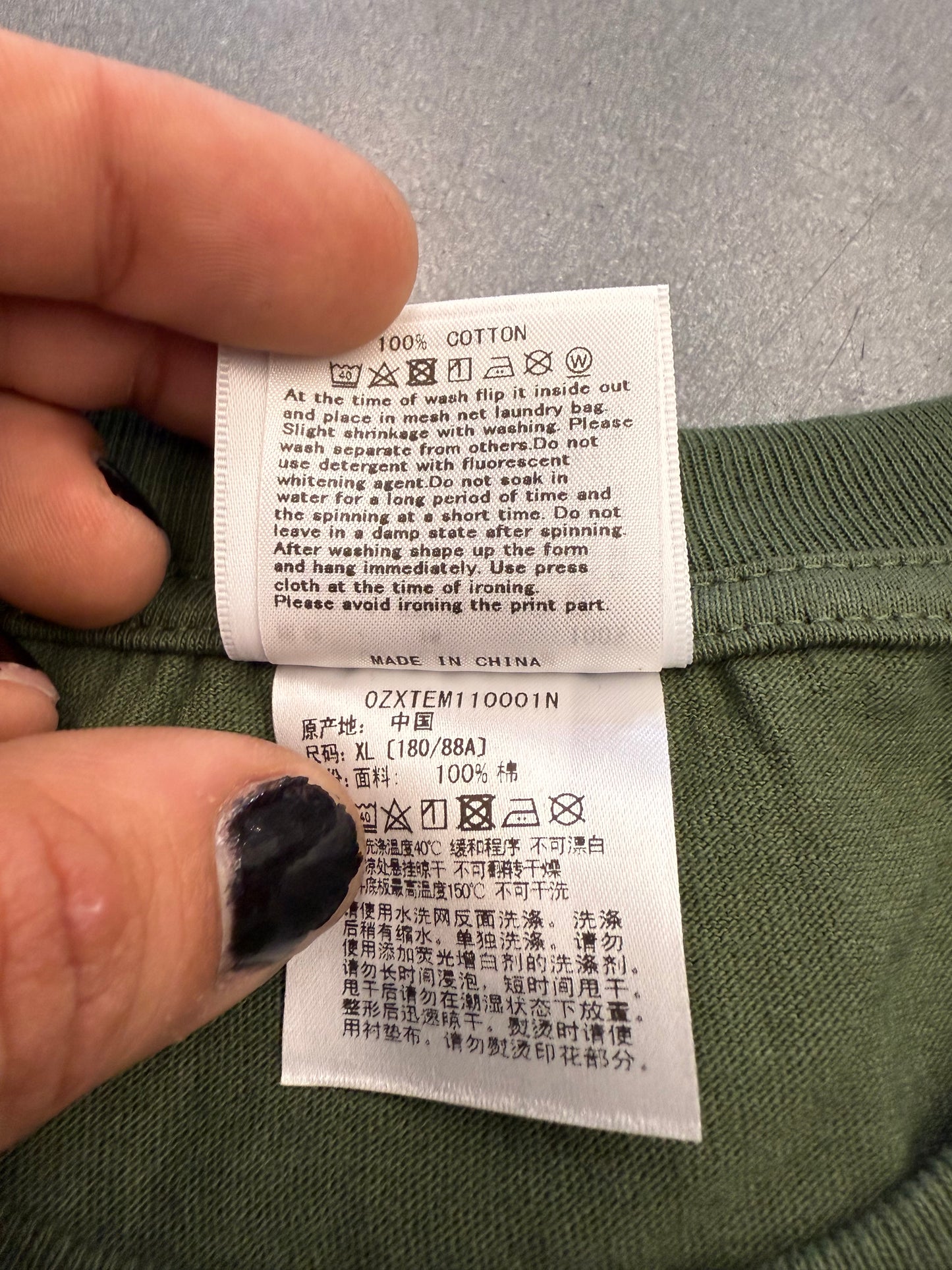 2020 A BATHING APE BAPE COLLEGE TEE - GREEN