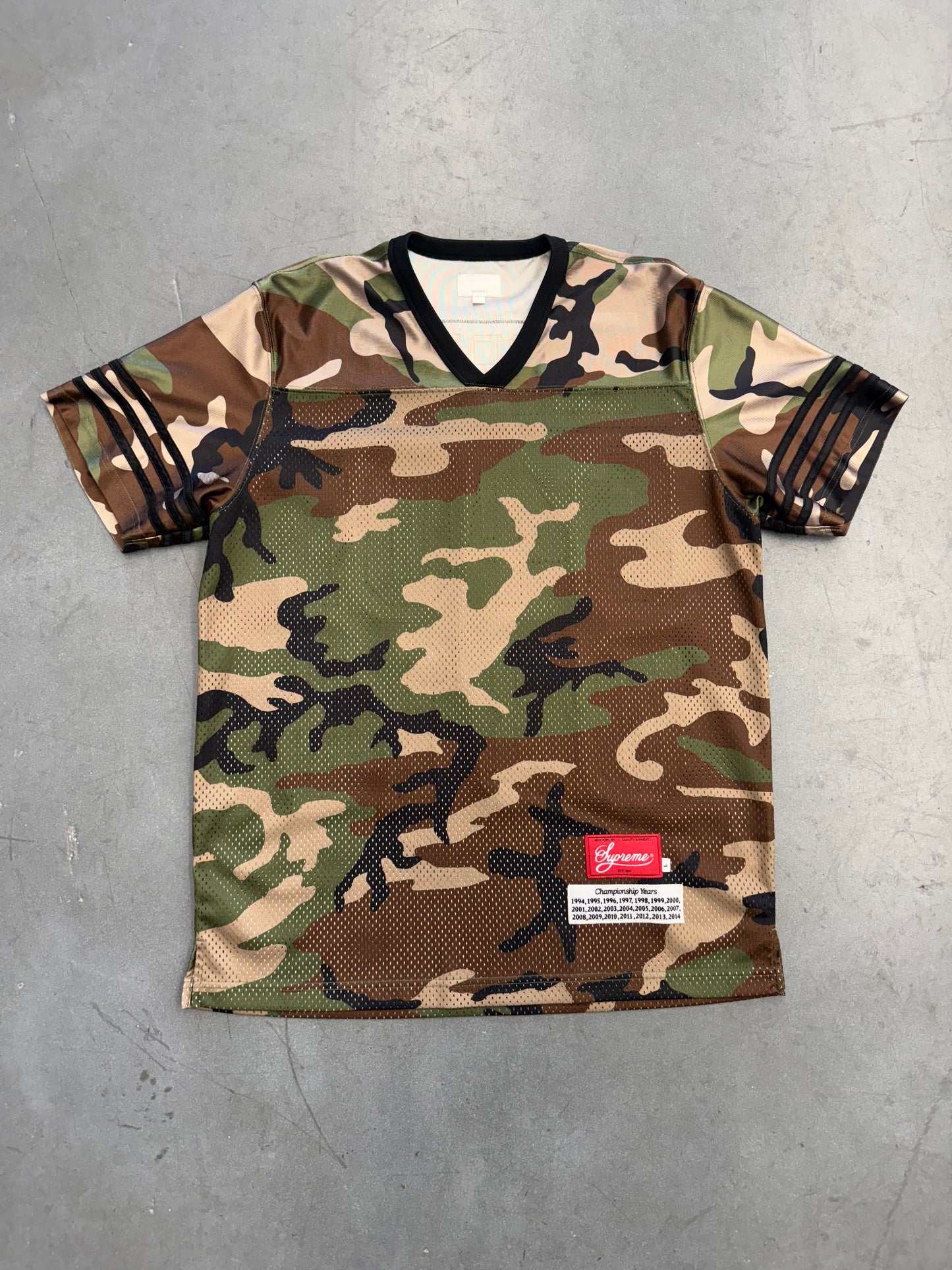 SS14 SUPREME 20TH ANNIVERSARY CHAMPIONSHIP FOOTBALL JERSEY CAMO