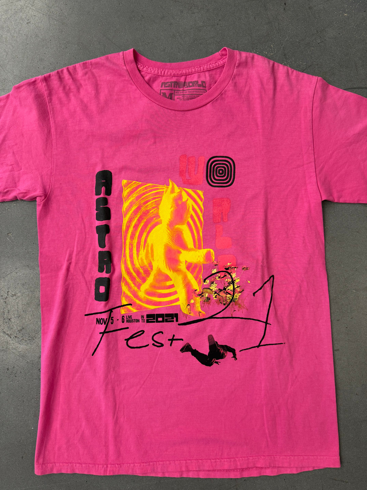 2021 TRAVIS SCOTT ASTROWORLD FEST TEE - PINK