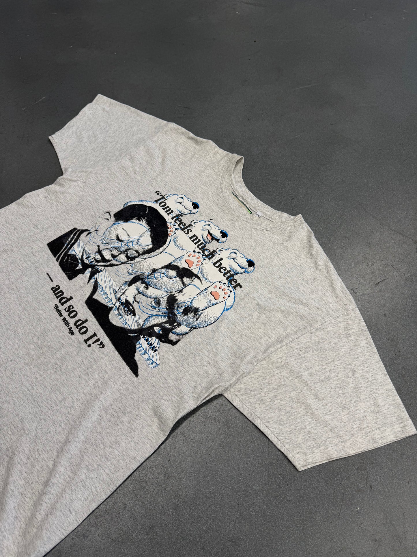 BETTER WITH AGE ACID TECHNO TEE - HEATHER (XL)