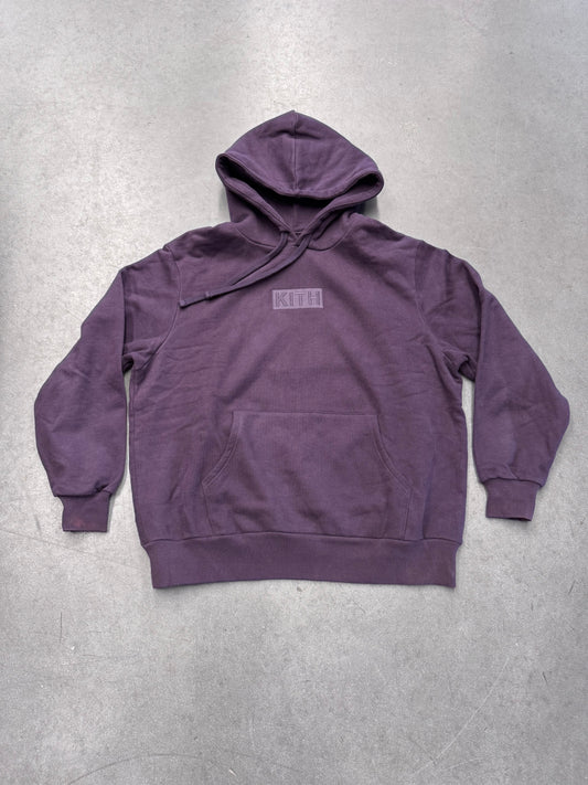 FW20 KITH WILLIAMS III BOX LOGO HOODIE - PURPLE (XL)