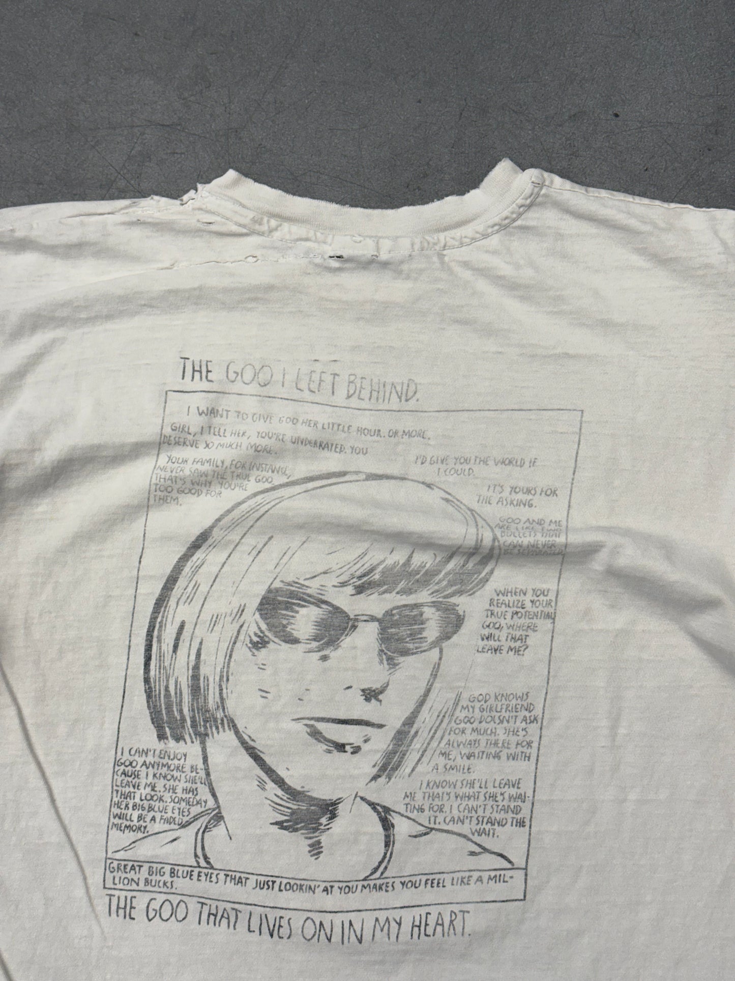1991 SONIC YOUTH "GOO" TEE (HANES BEEFY-T TAG)
