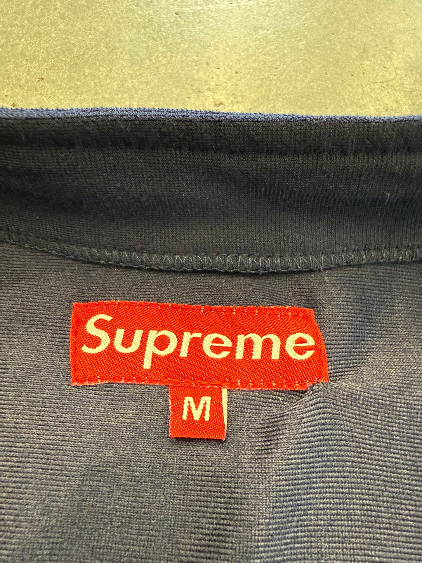90S SUPREME ZIP UP JACKET NAVY