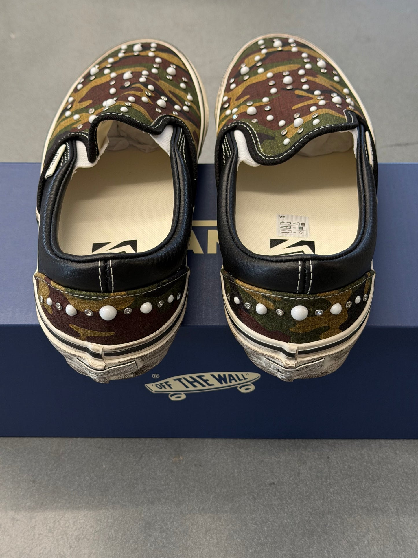 2026 VANS LX CLASSIC SLIP-ON 98 PEARLIZED PACK - CAMO BLACK (W/ BOX)