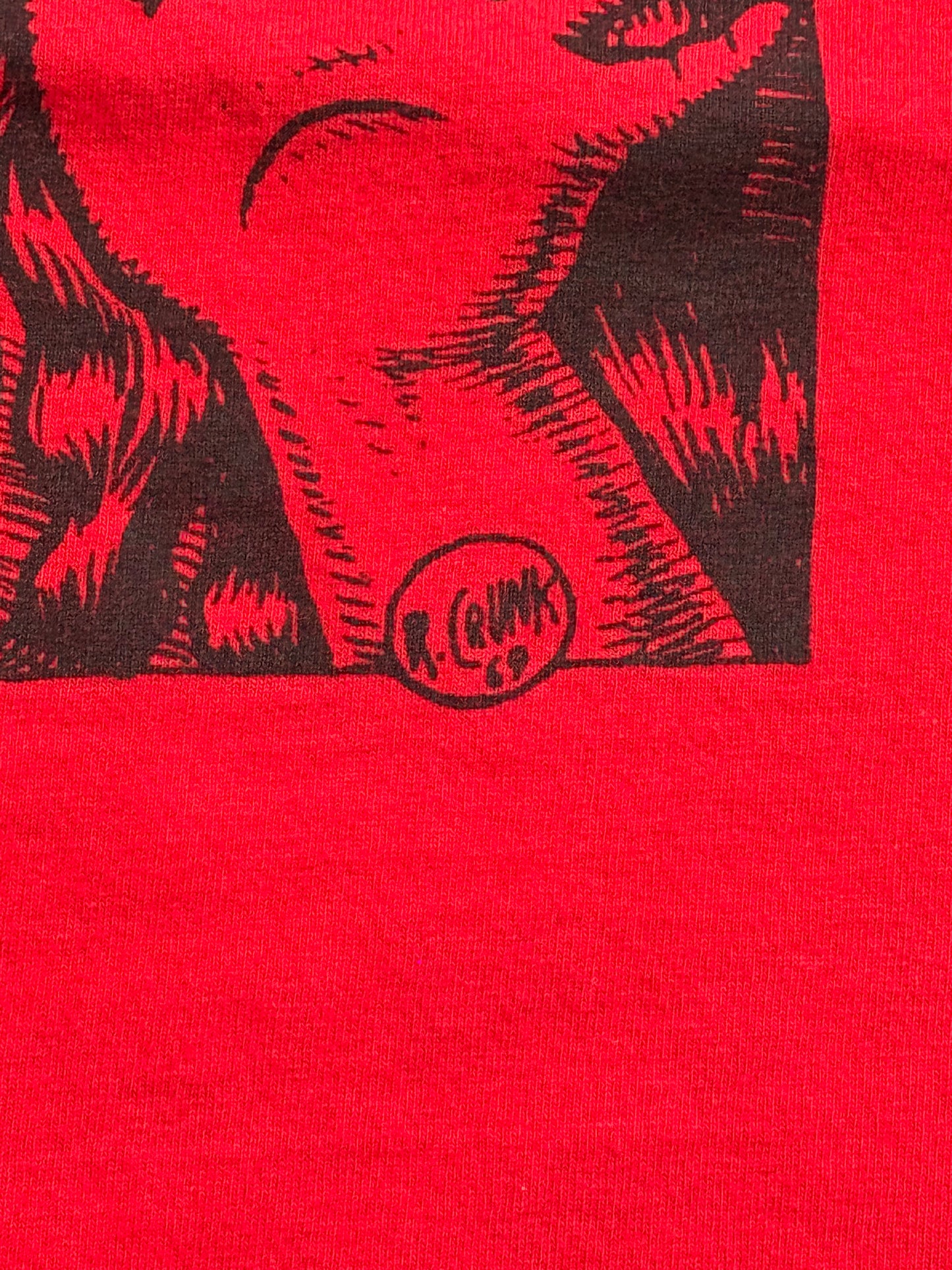 SS07 SUPREME R. CRUMB "DON'T TOUCH ME!" TEE - RED