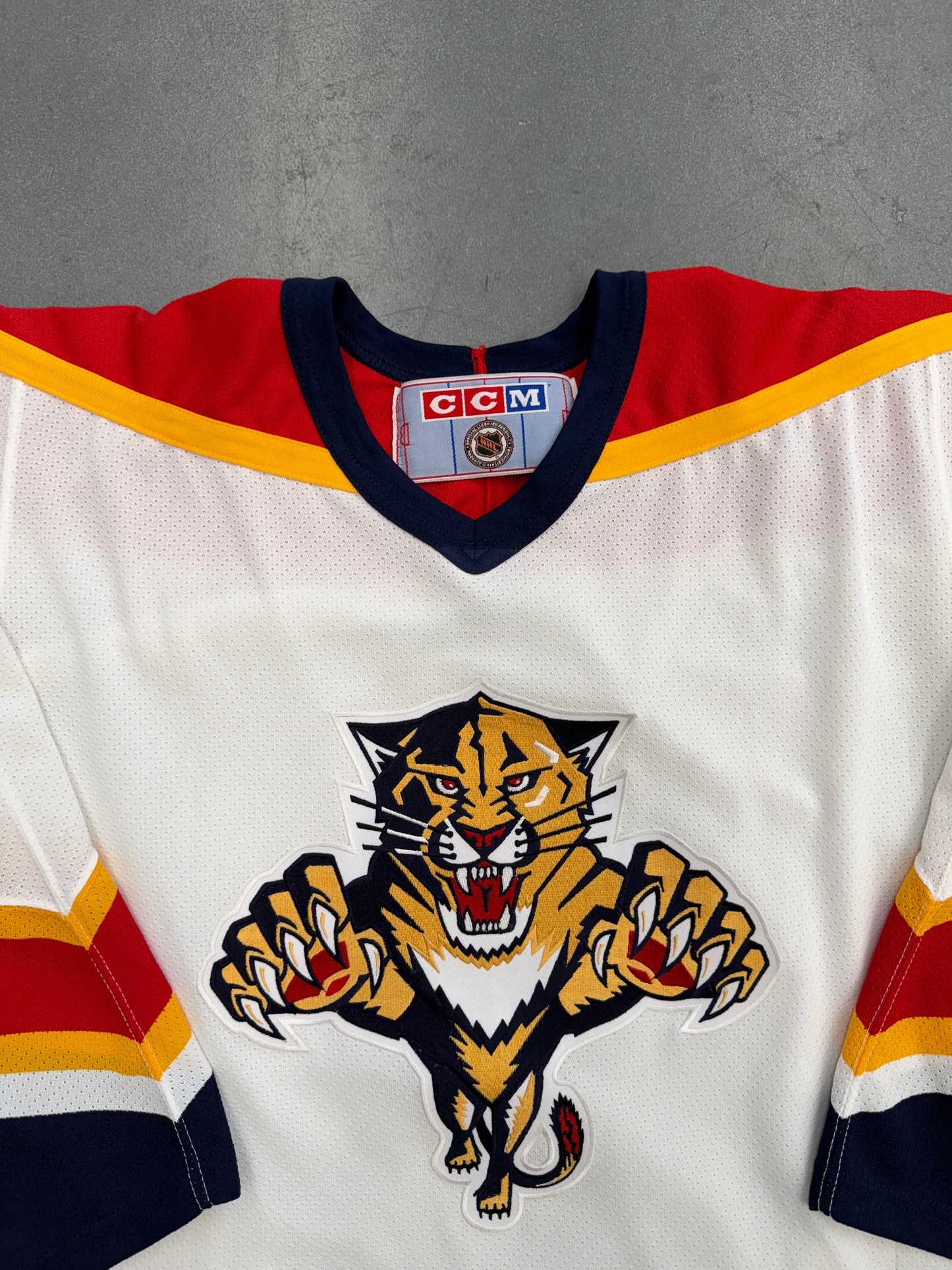 90'S FLORIDA PANTHERS NHL CCM WHITE HOCKEY JERSEY