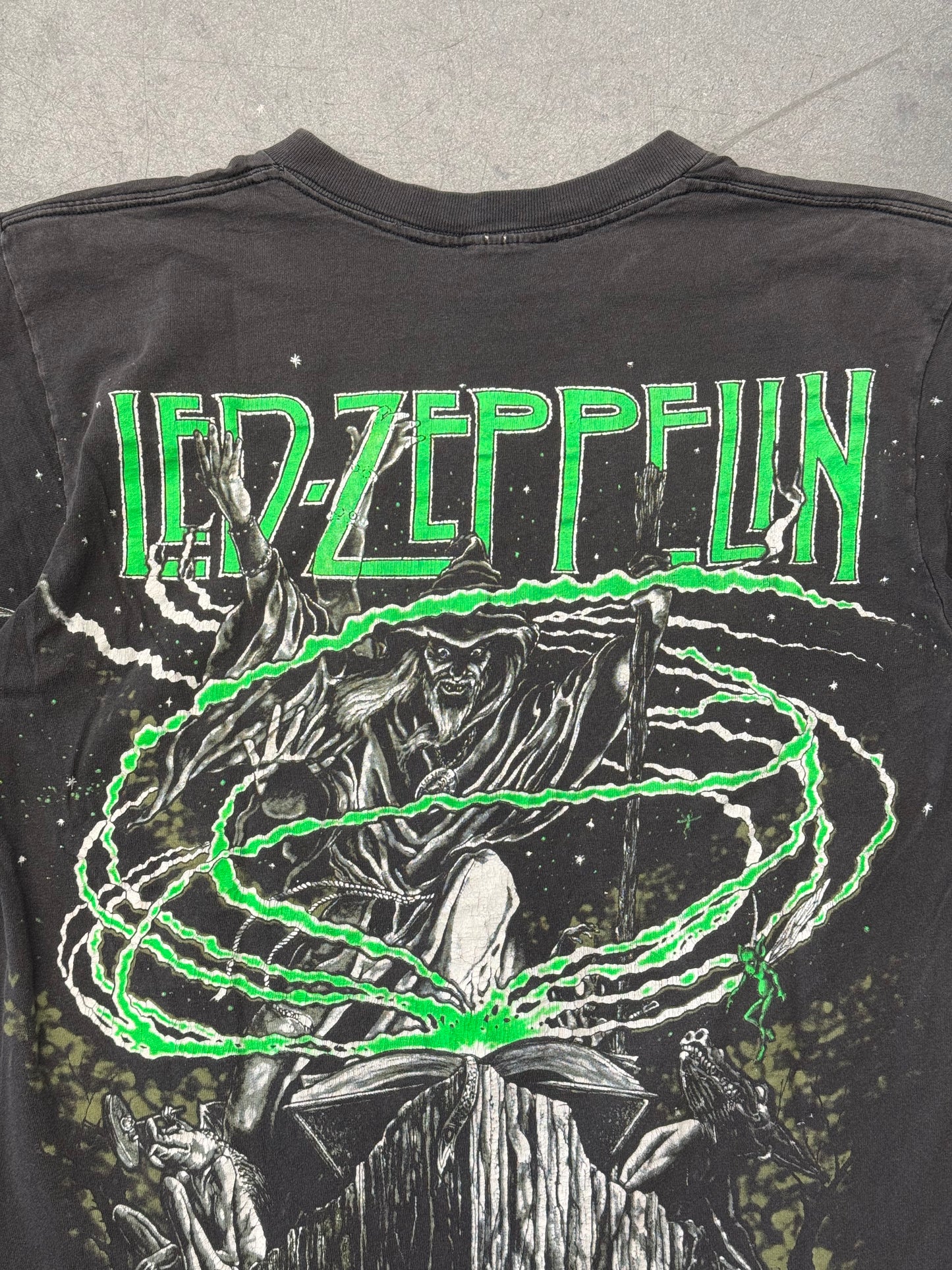 1992 LED ZEPPELIN ZOSO WIZARD ALL OVER PRINT TEE (PULLED TAG)