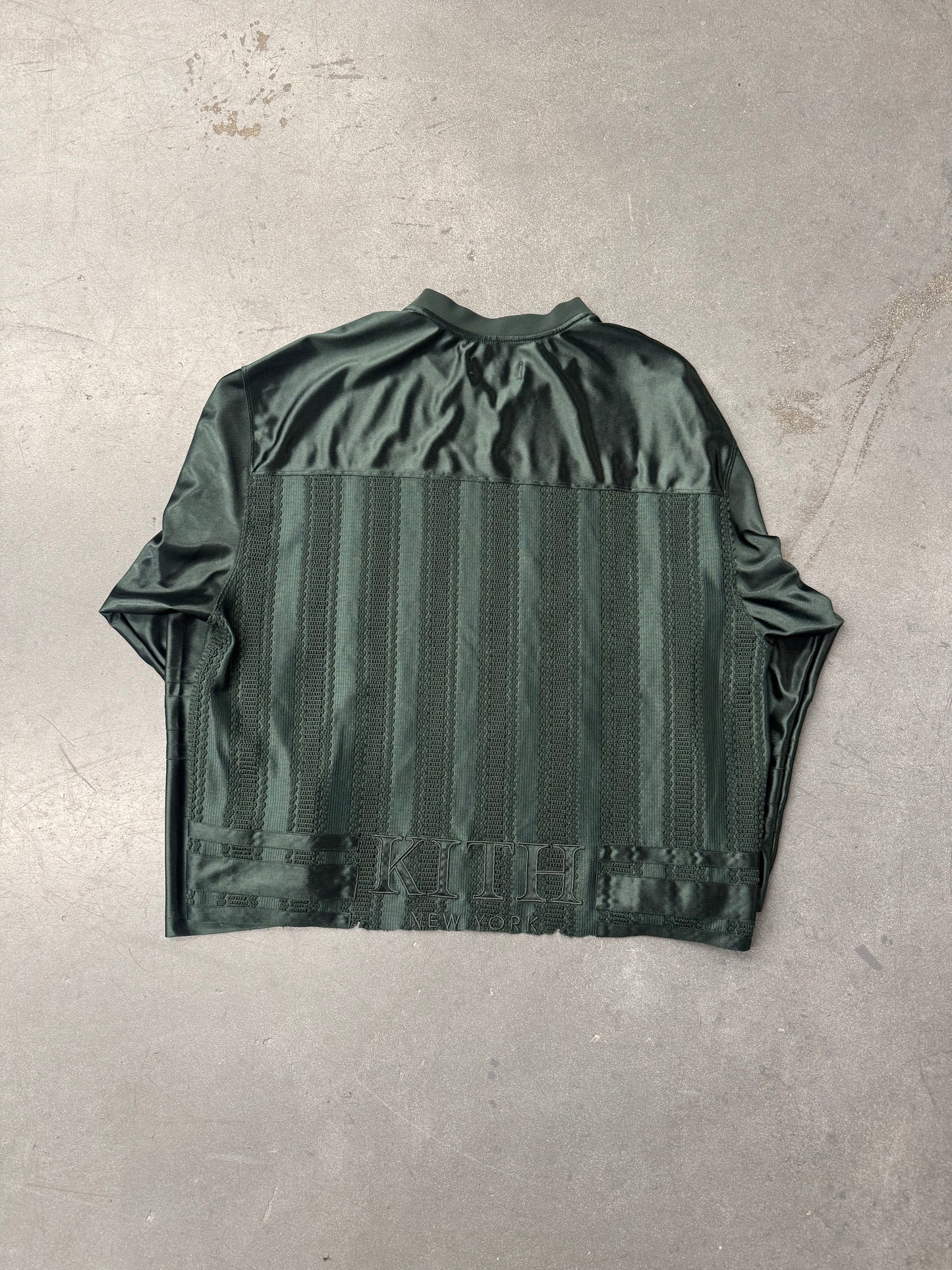 FW24 KITH MALIK LACE COMBO JERSEY - STADIUM GREEN