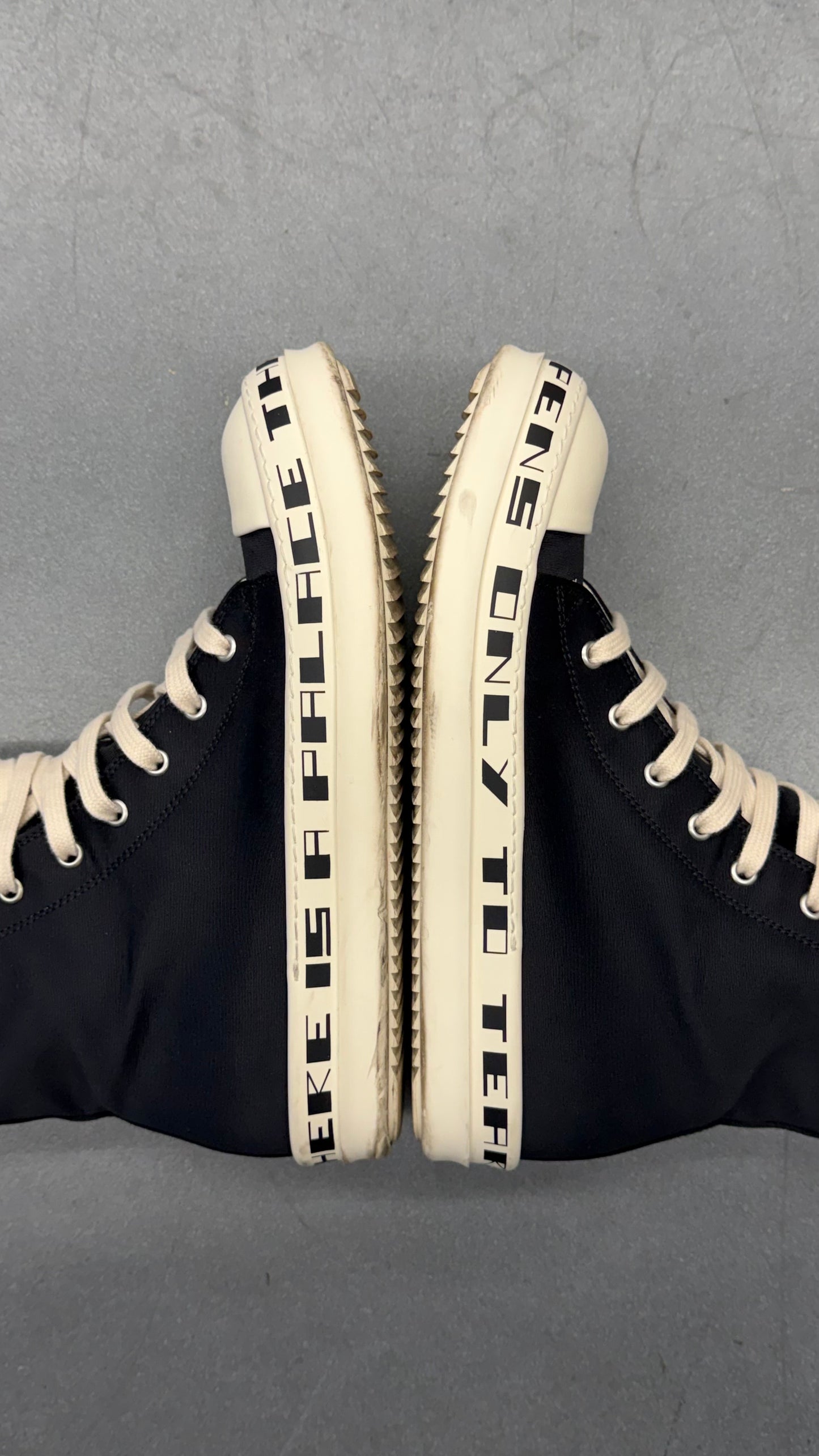 RICK OWENS DRKSHDW LUXOR QUOTE HIGH RAMONES
