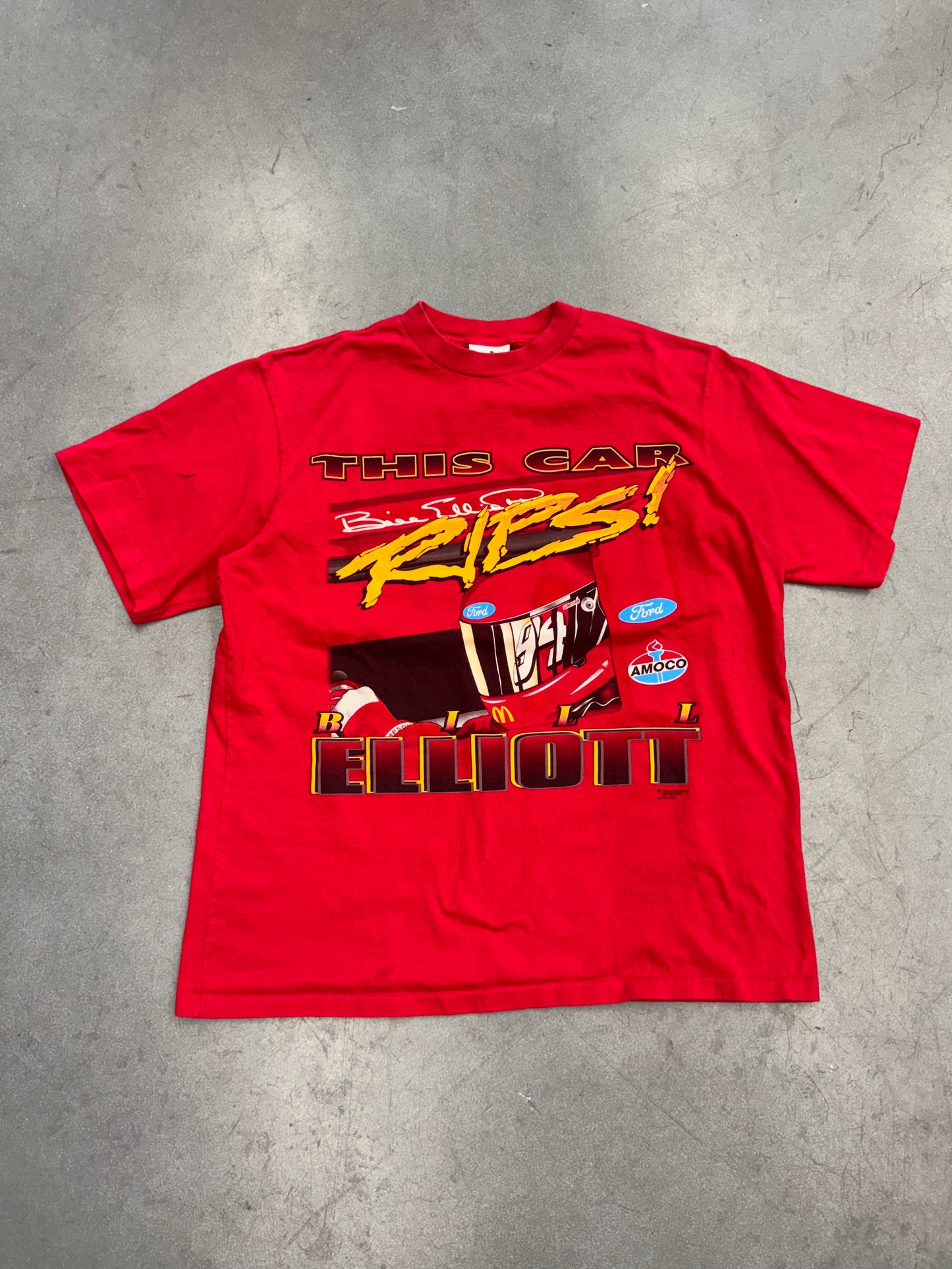 1995 MCDONALDS NASCAR BILL ELLIOTT TEE (KUDZU TAG)