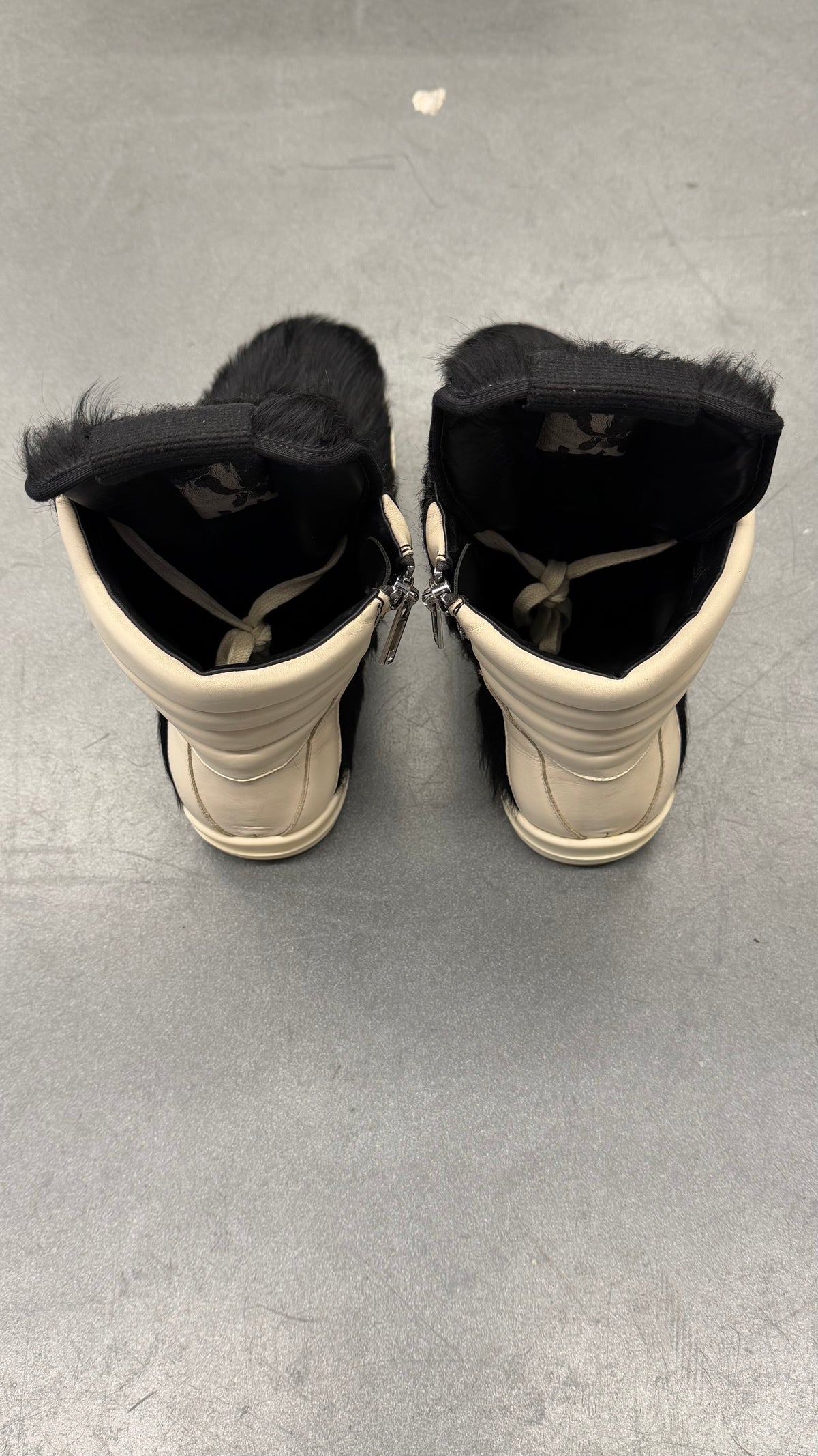 RICK OWENS PONY HAIR GEOBASKET