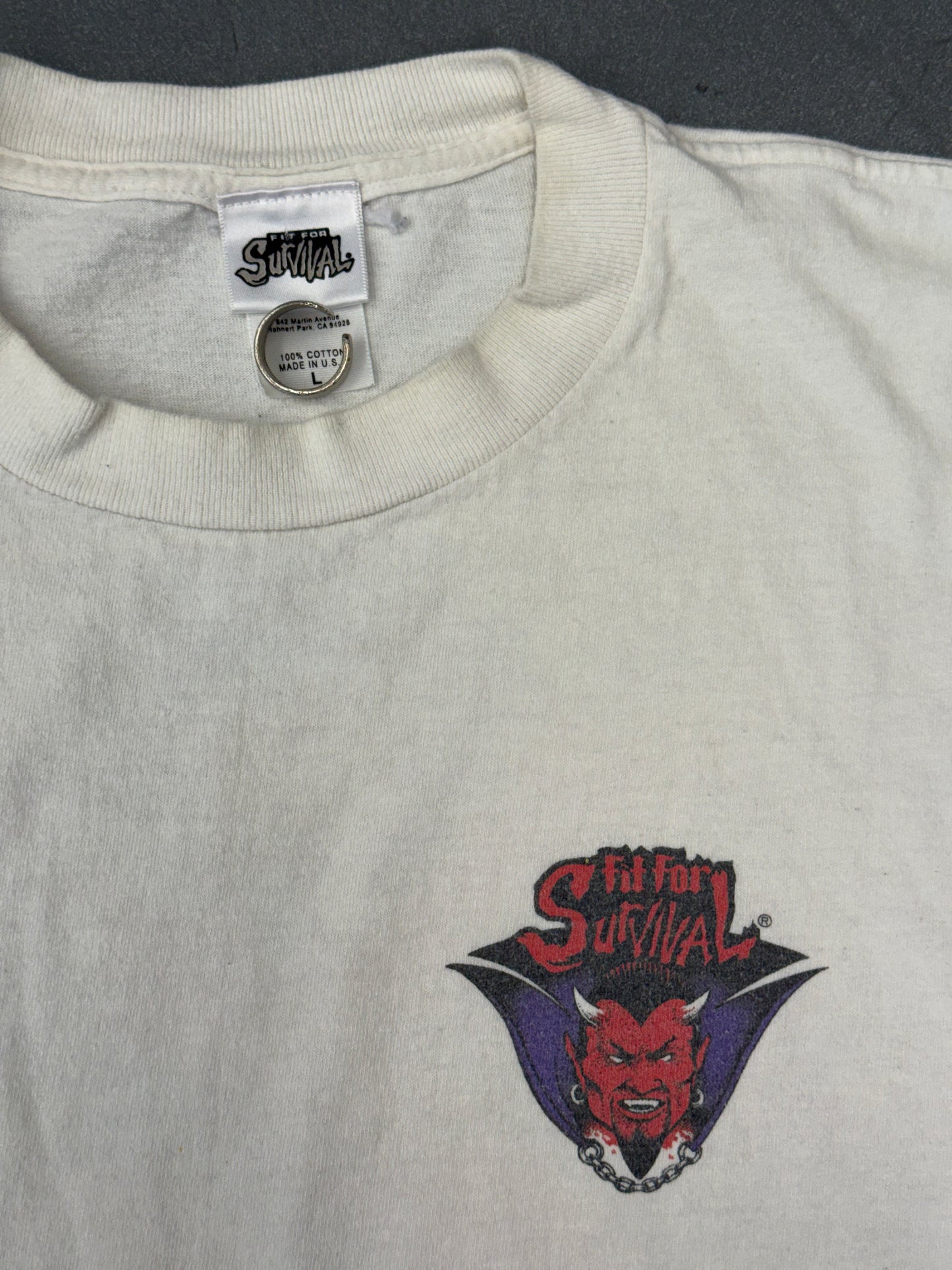 1995 INDEED DEVIL CUTOFF MULLET TEE (FIT FOR SURVIVAL TAG)