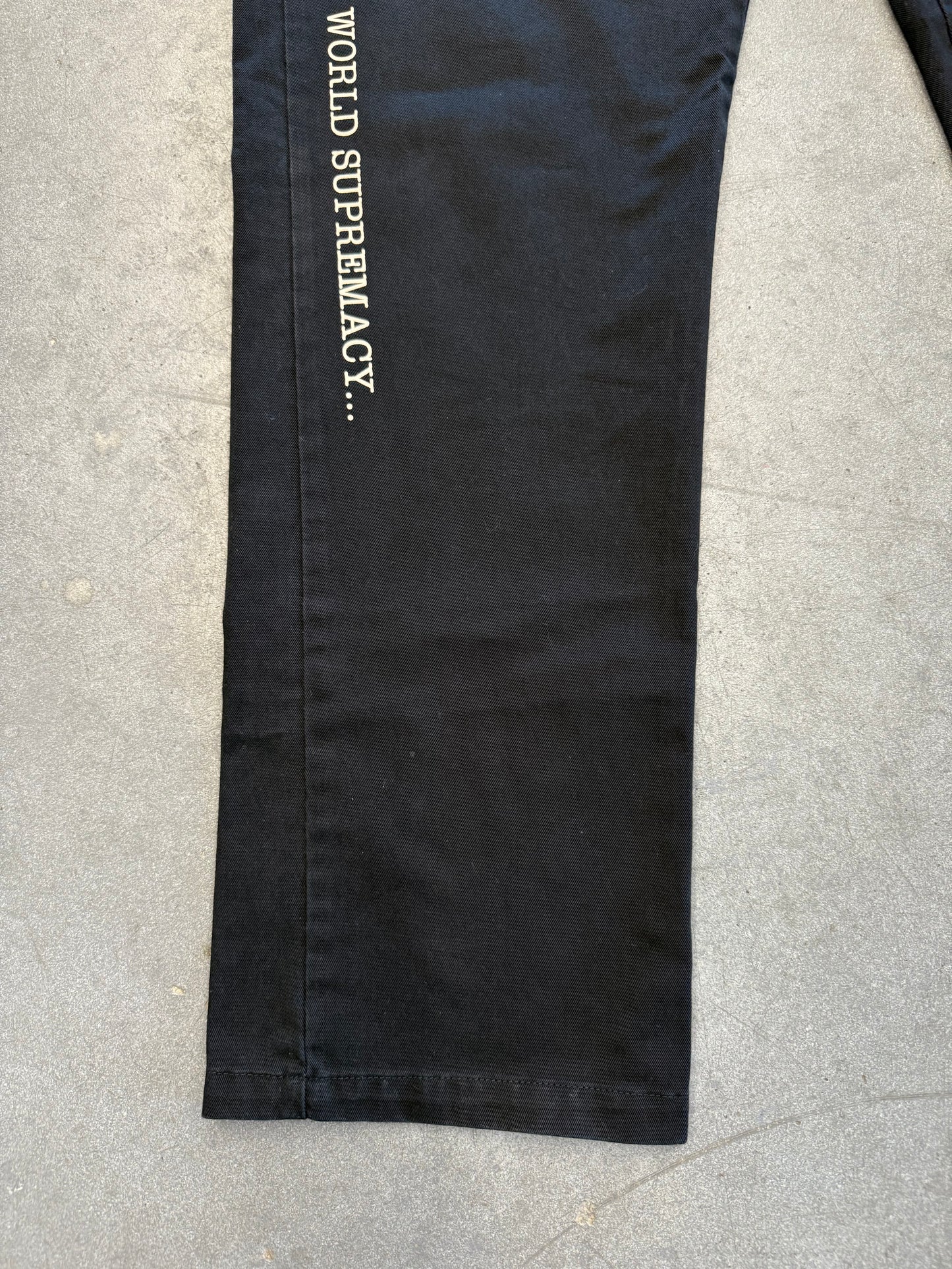 SS18 SUPREME X UNDERCOVER PUBLIC ENEMY WORK PANTS